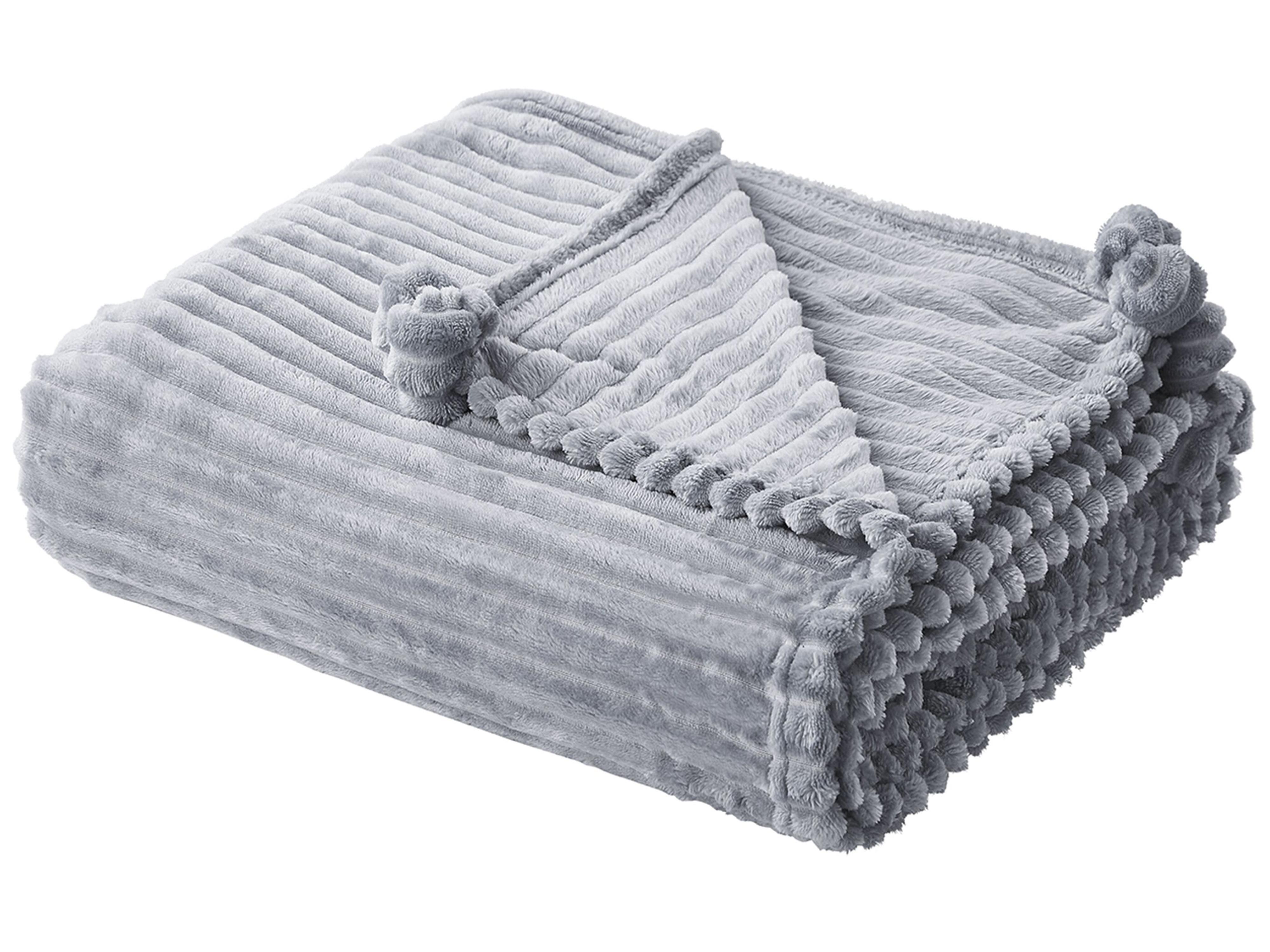 Blanket KAWERI 150 x 200 cm Grey
