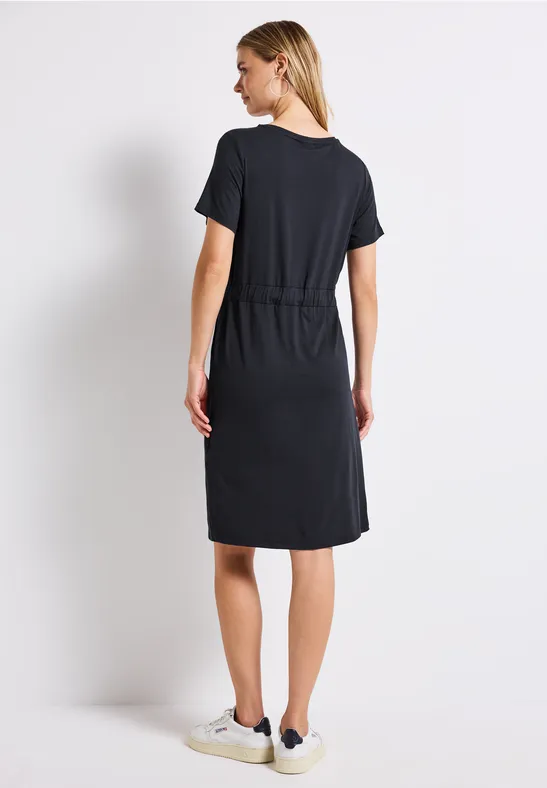 Jersey-Kleid mit Tunnelzug