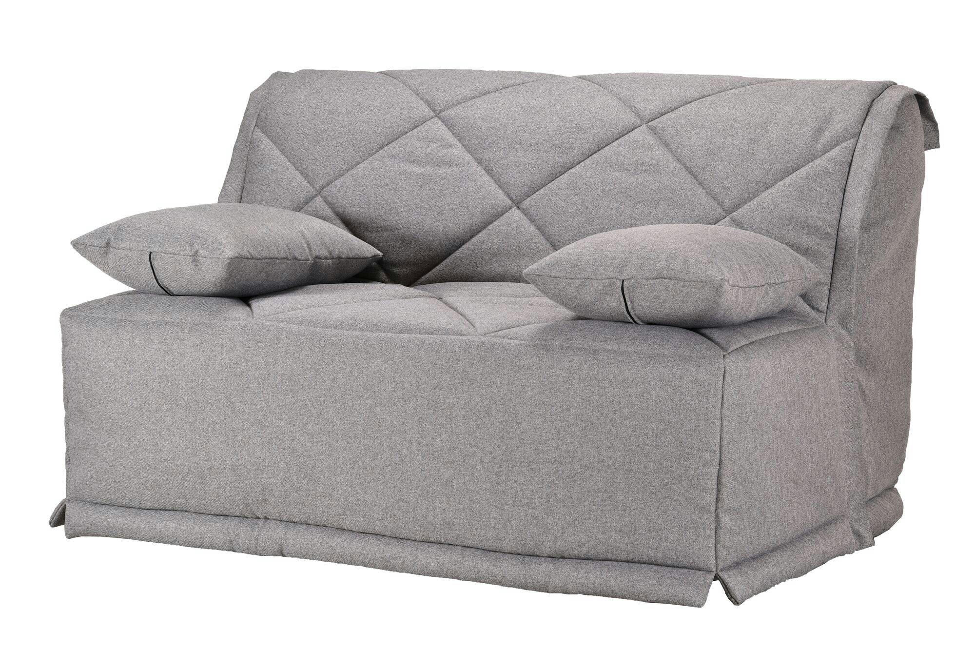 GINA - Banquette BZ avec matelas de 15 cm gris clair