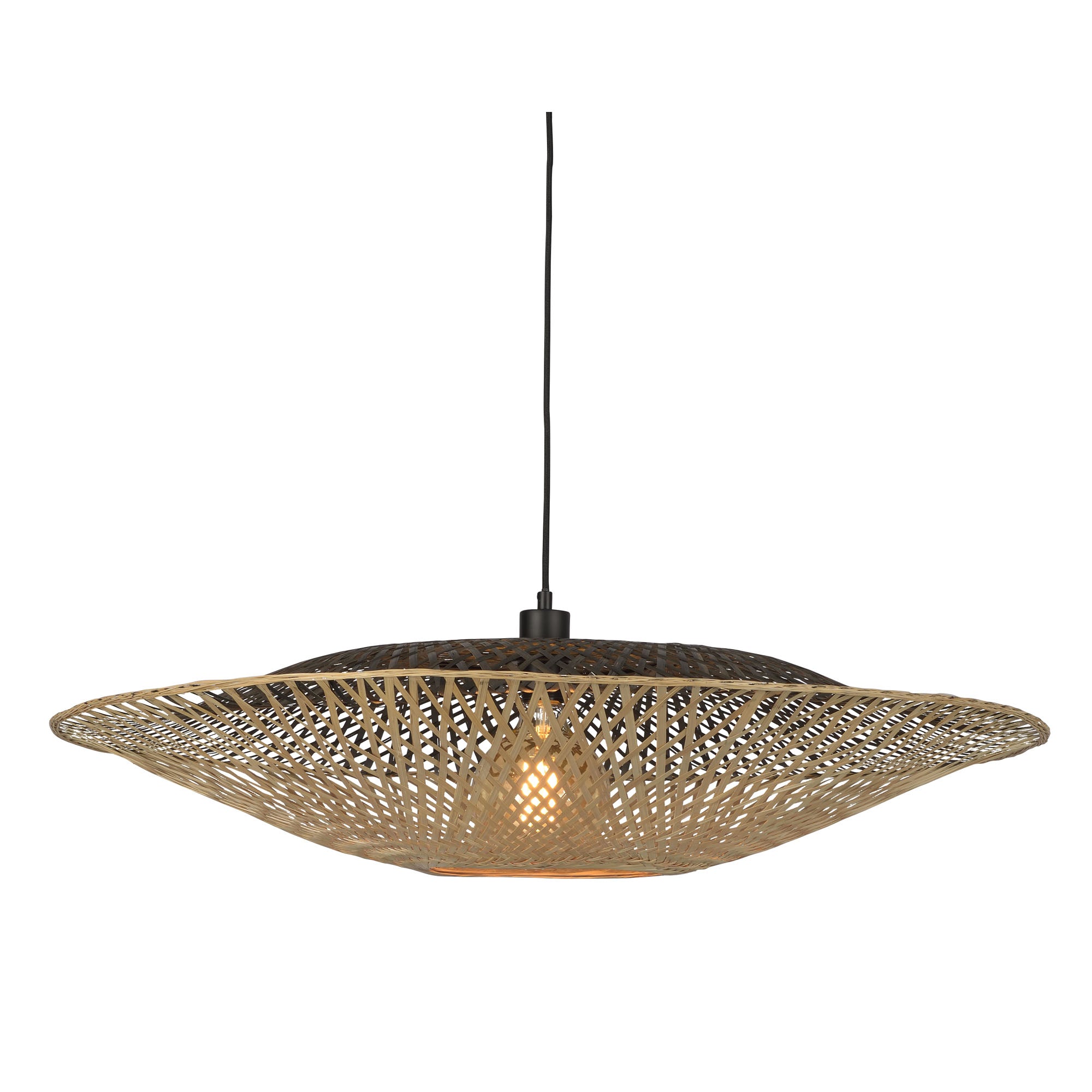 GOOD&MOJO hanglamp Kalimantan - bruin - Ø87cm