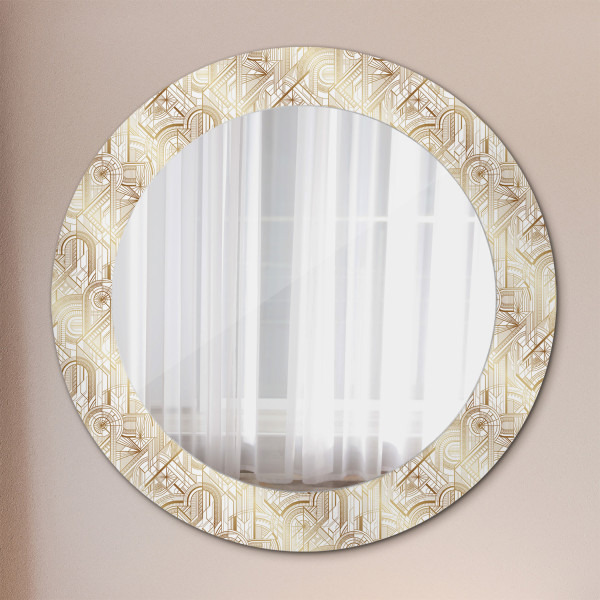 Lustro dekoracyjne Ścienne fi60 okrągłeKompozycja art deco