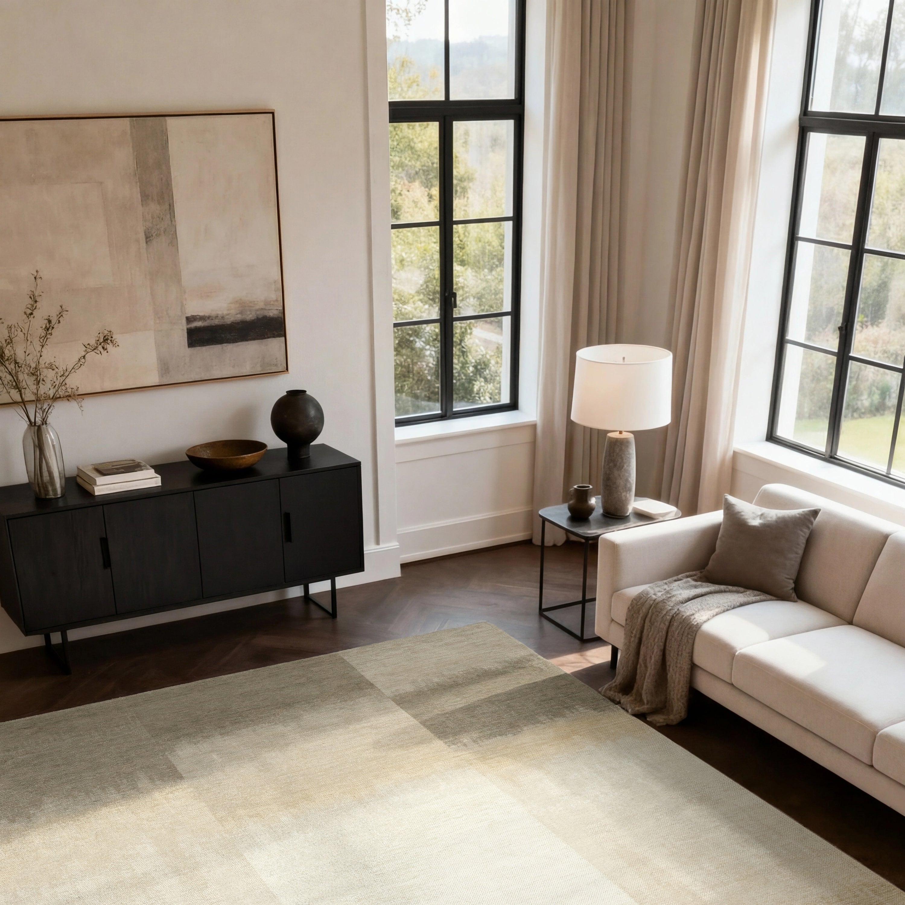Louis de Poortere Sendai Vloerkleed 170 x 240 cm - Cottage Grey