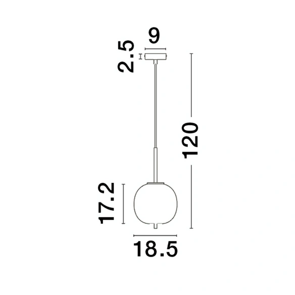 Pendelleuchte »Lato «, LED, 1-flammig, goldfarben/rauchgrau