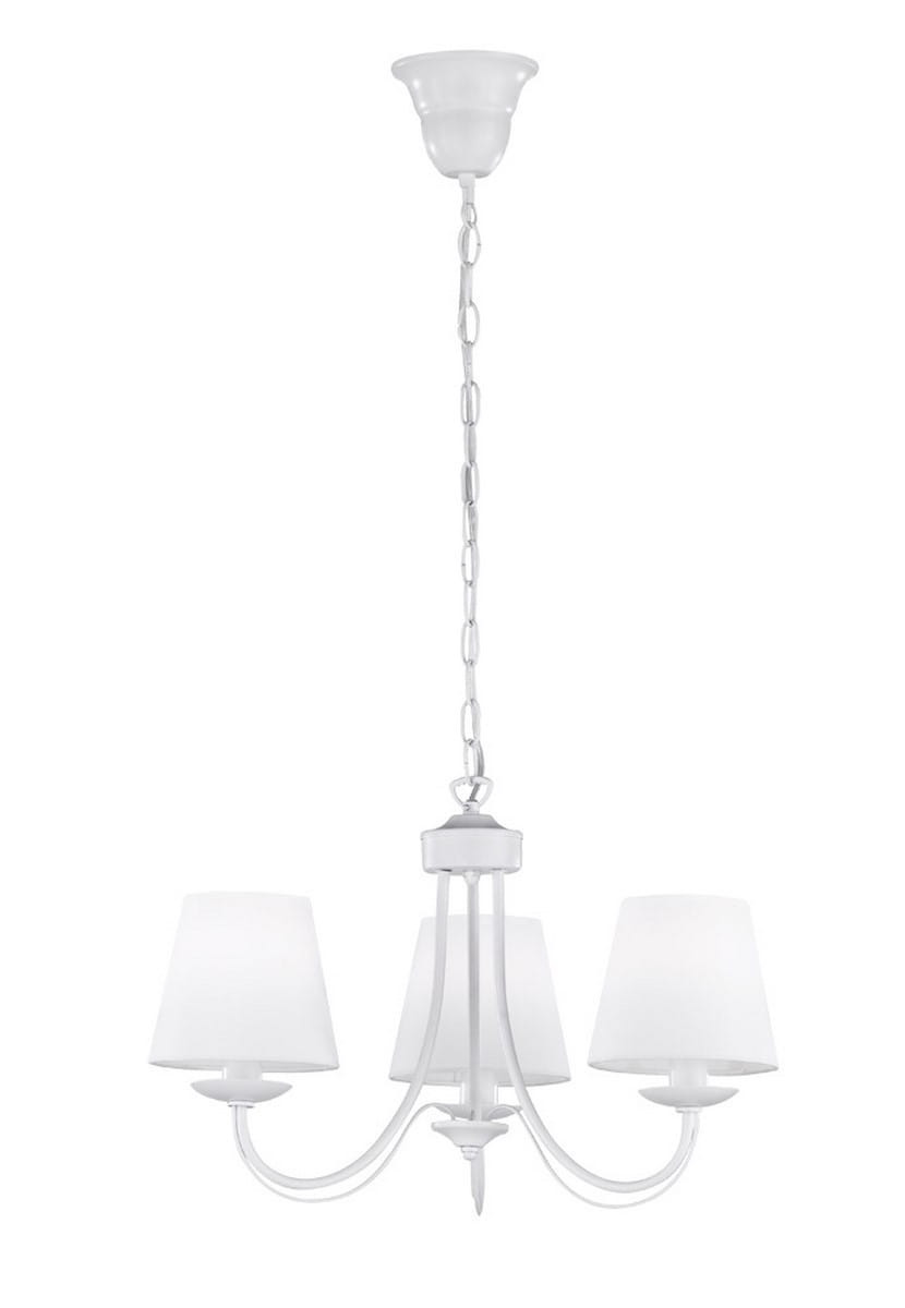 Lampa wisząca biała CORTEZ 3xE14x28W wym: 150x52x52 cm Trio