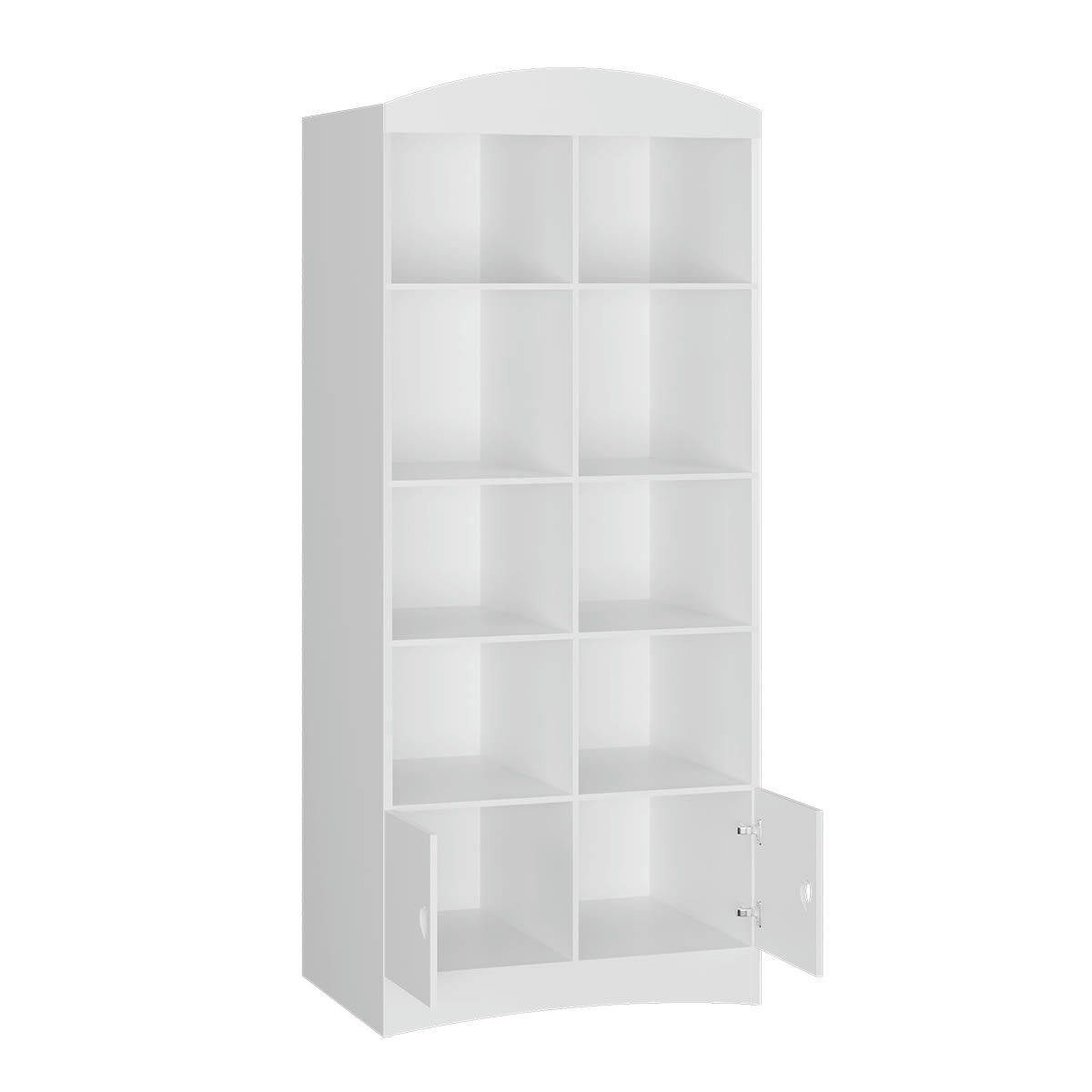 JULIA - Bibliothèque 2 portes blanc