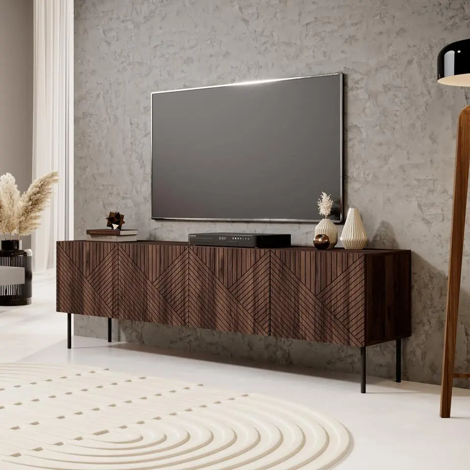 Meubella - TV-Meubel Adelaide - Eiken - 190 cm