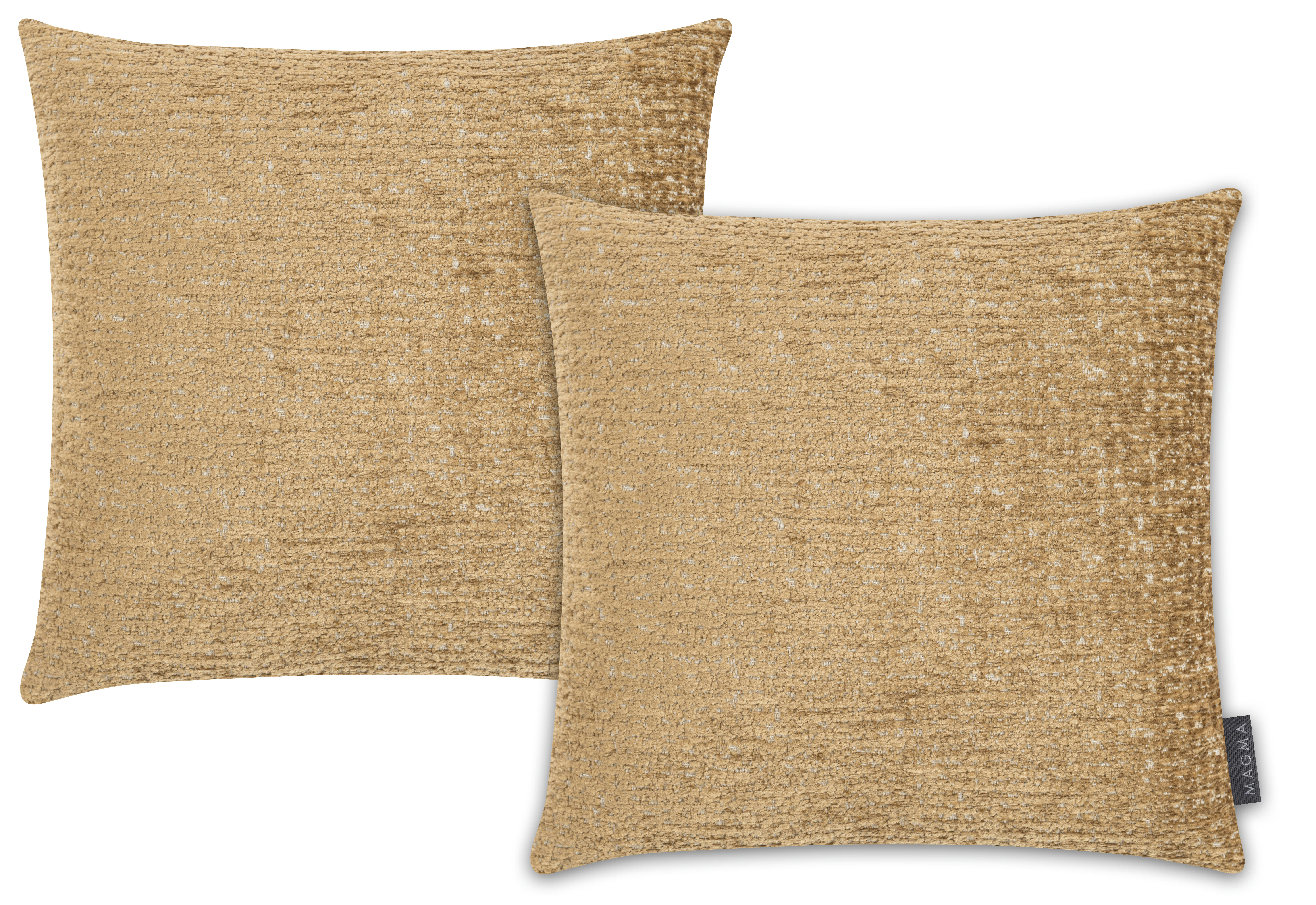 ELVA - Housses de coussin motif jacquard velours-lot de 2-40x40