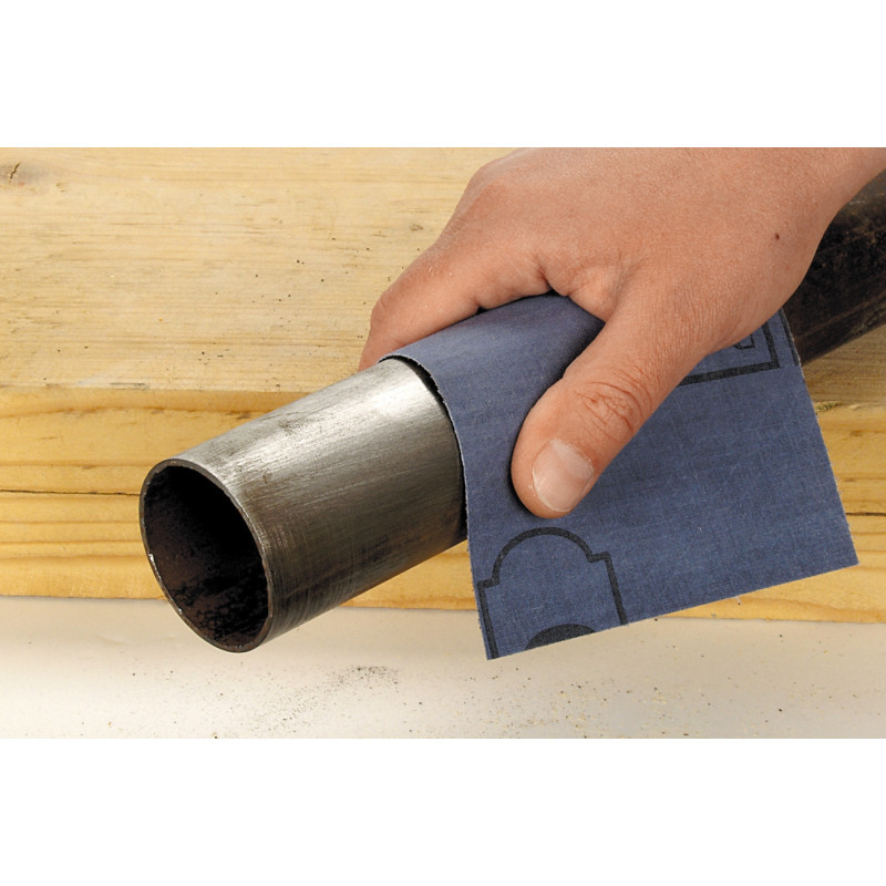 Feuille abrasive en toile émeri G80 280 x 230 mm WOLFCRAFT