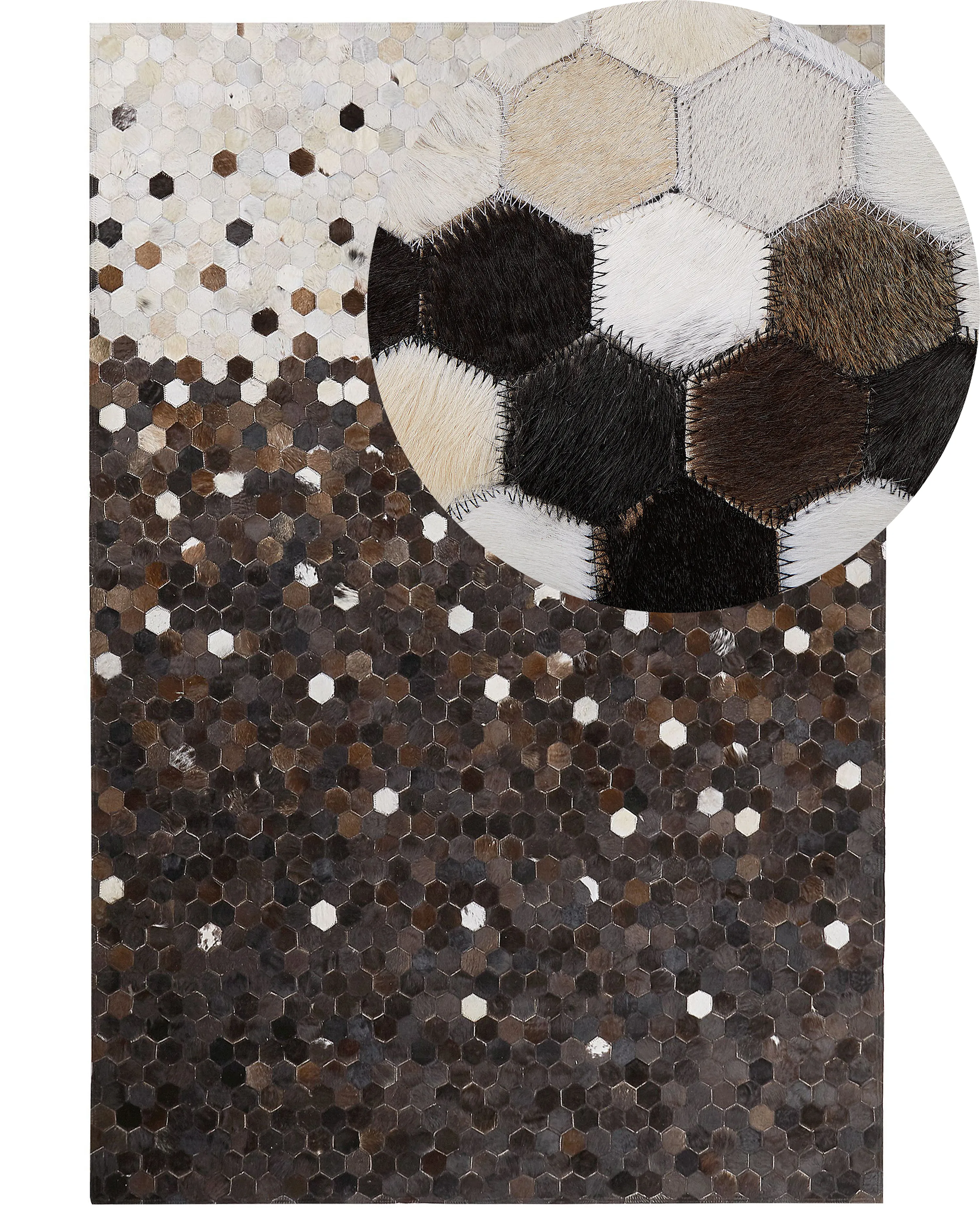 Rug EYIM Brown 140 x 200 cm Leather