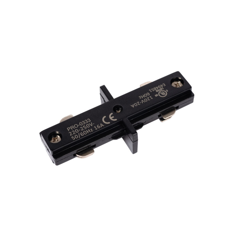 Connecteur en I Track noir LUCIDE