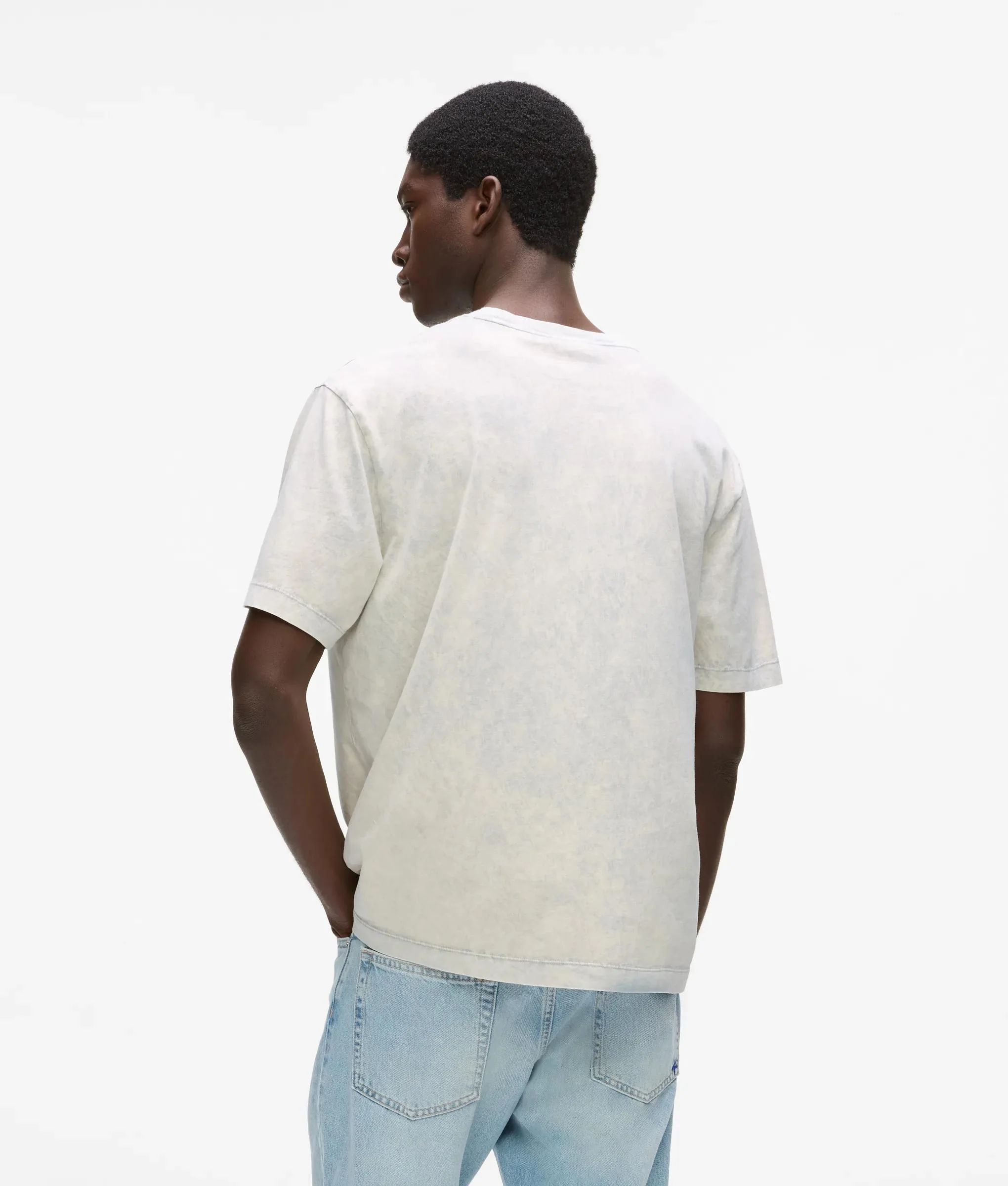 T-shirt décontracté délavé