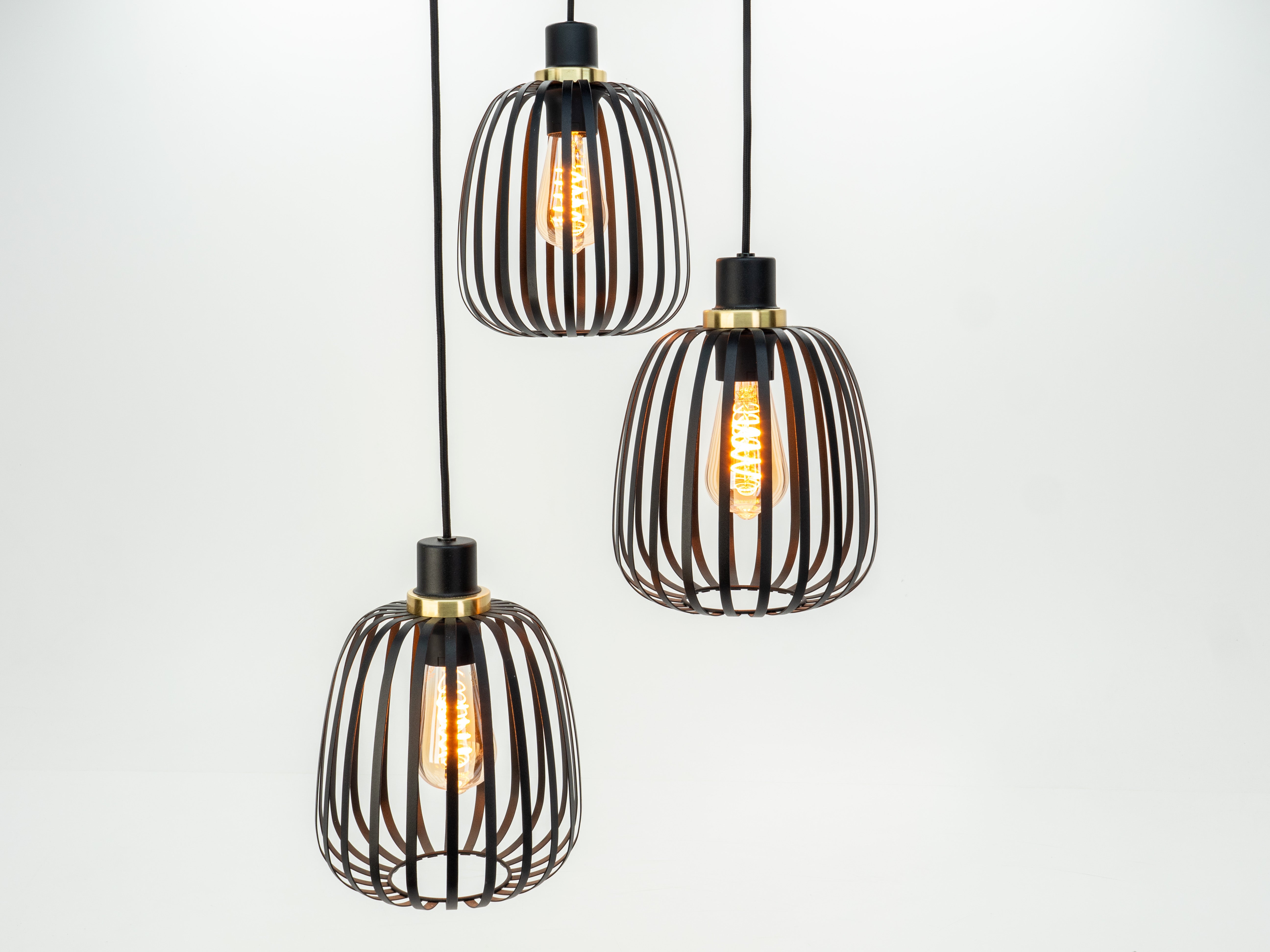 EGLO hanglamp Pocicas - e27 - Ø 35 cm - zwart/goud