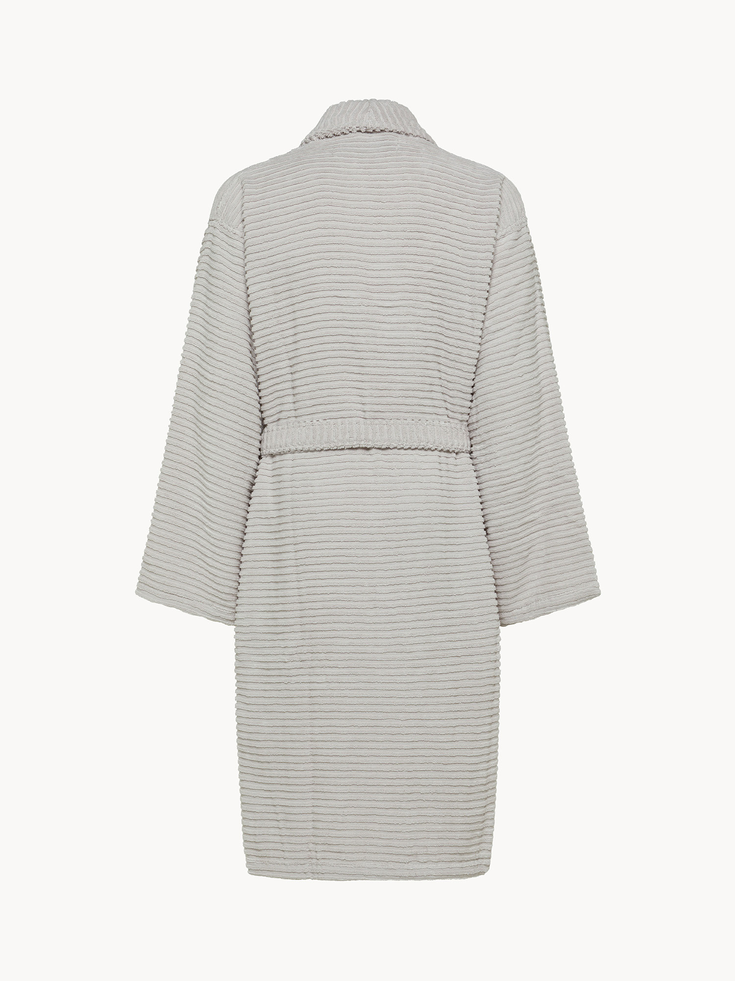 Accappatoio in spugna zero twist motivo a righe