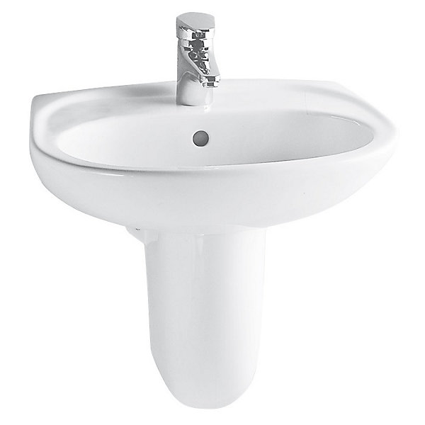 Lavabo 60 cm NORMUS - Blanc - ref :5088L003-1029