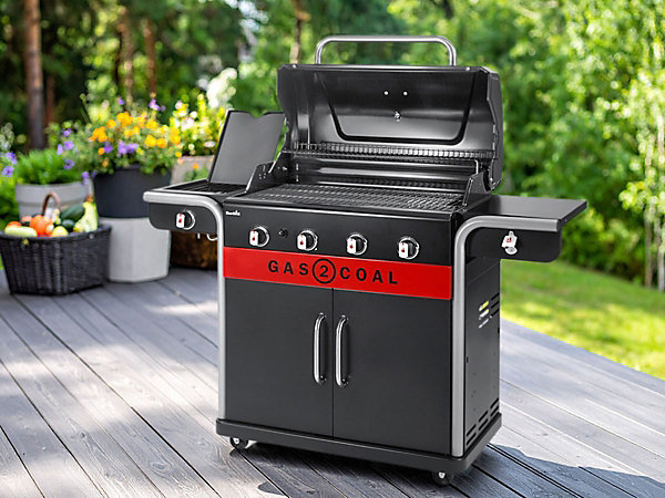 Barbecue à gaz et à charbon Gas2Coal 2.0 4B - Char-Broil