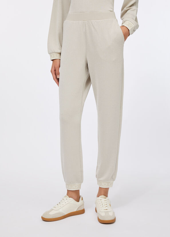 Pantaloni jogging lurex&reg;