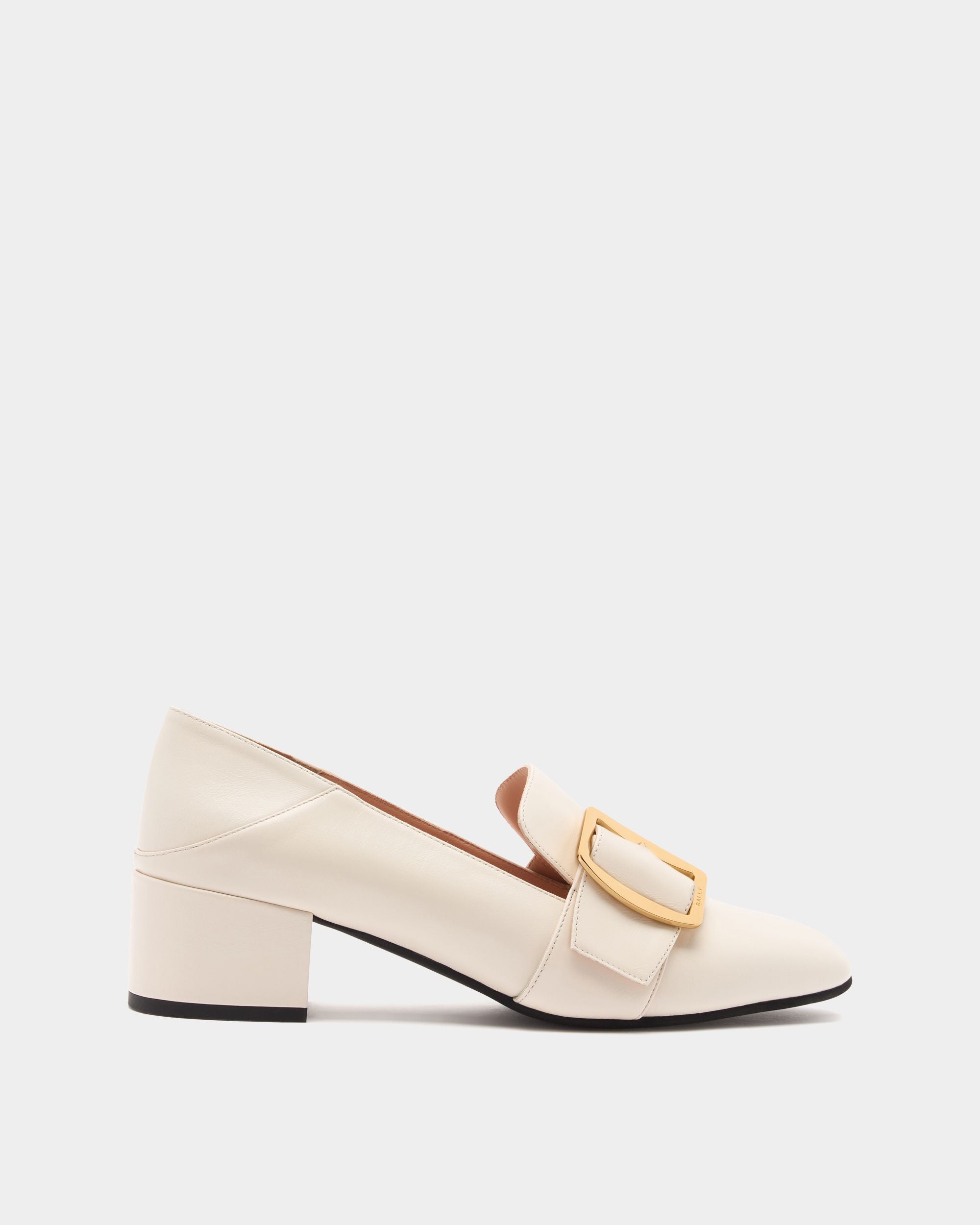 Bally Boucle Pumps Aus Elfenbeinfarbenem Leder
