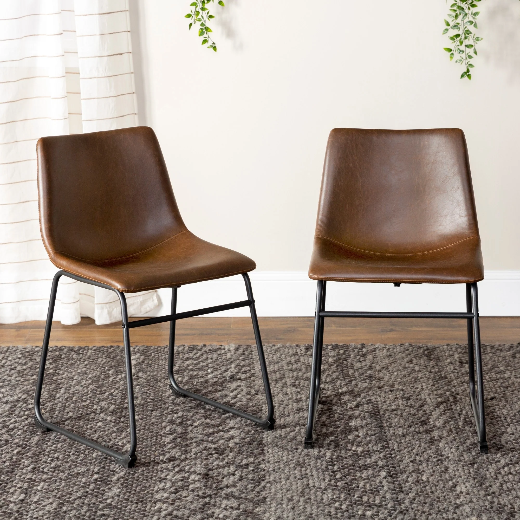 Middlebrook Prusiner Faux Leather Dining Chair (Set of 2)