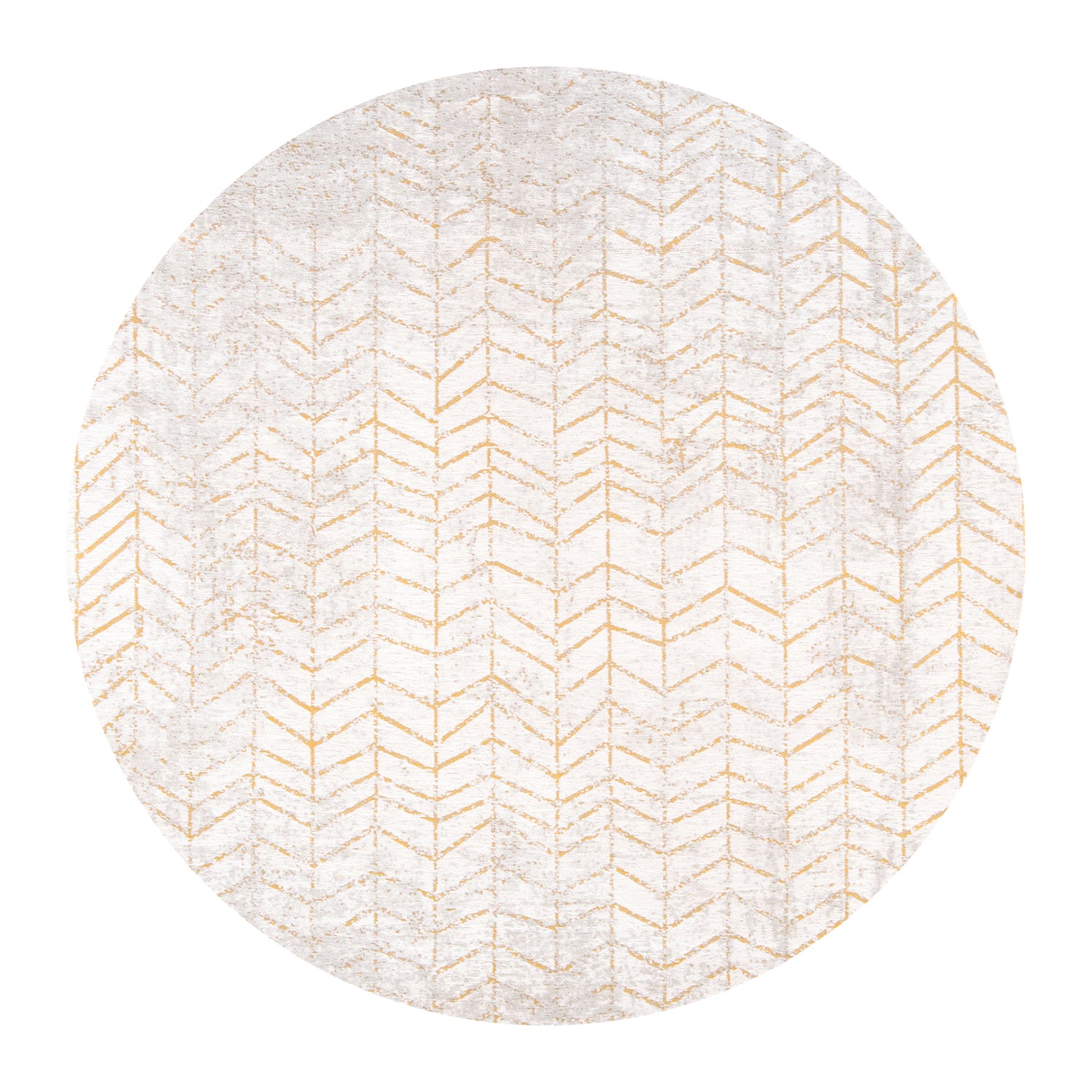 Louis de Poortere Jacob's Ladder Vloerkleed Ø 140 cm - Central Yellow
