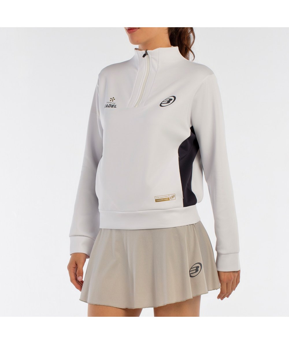 SUDADERA BULLPADEL AIRAR BLANCO