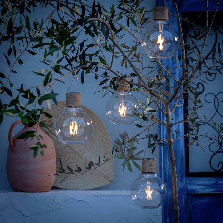 Habitat Warm White Solar Lightbulbs - Pack of 4