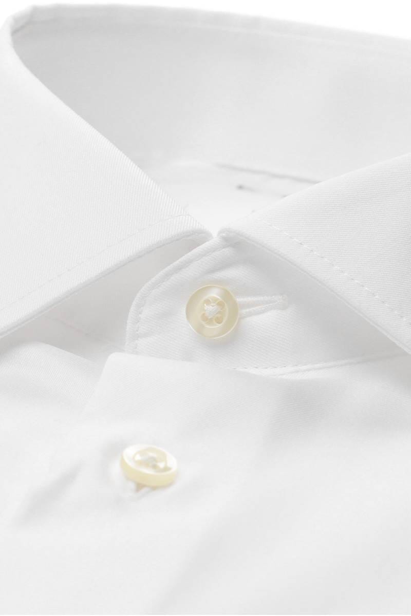 ETERNA Performance Slim Fit Tencel Hemd weiss, Einfarbig