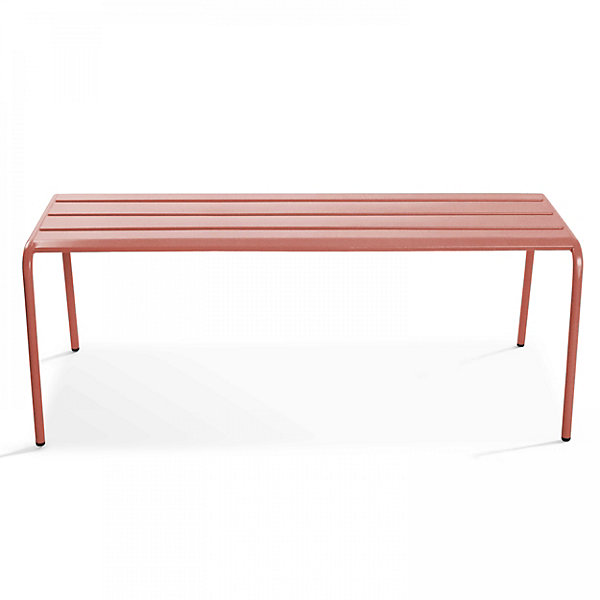 Banc de jardin en acier argile PalavasOviala