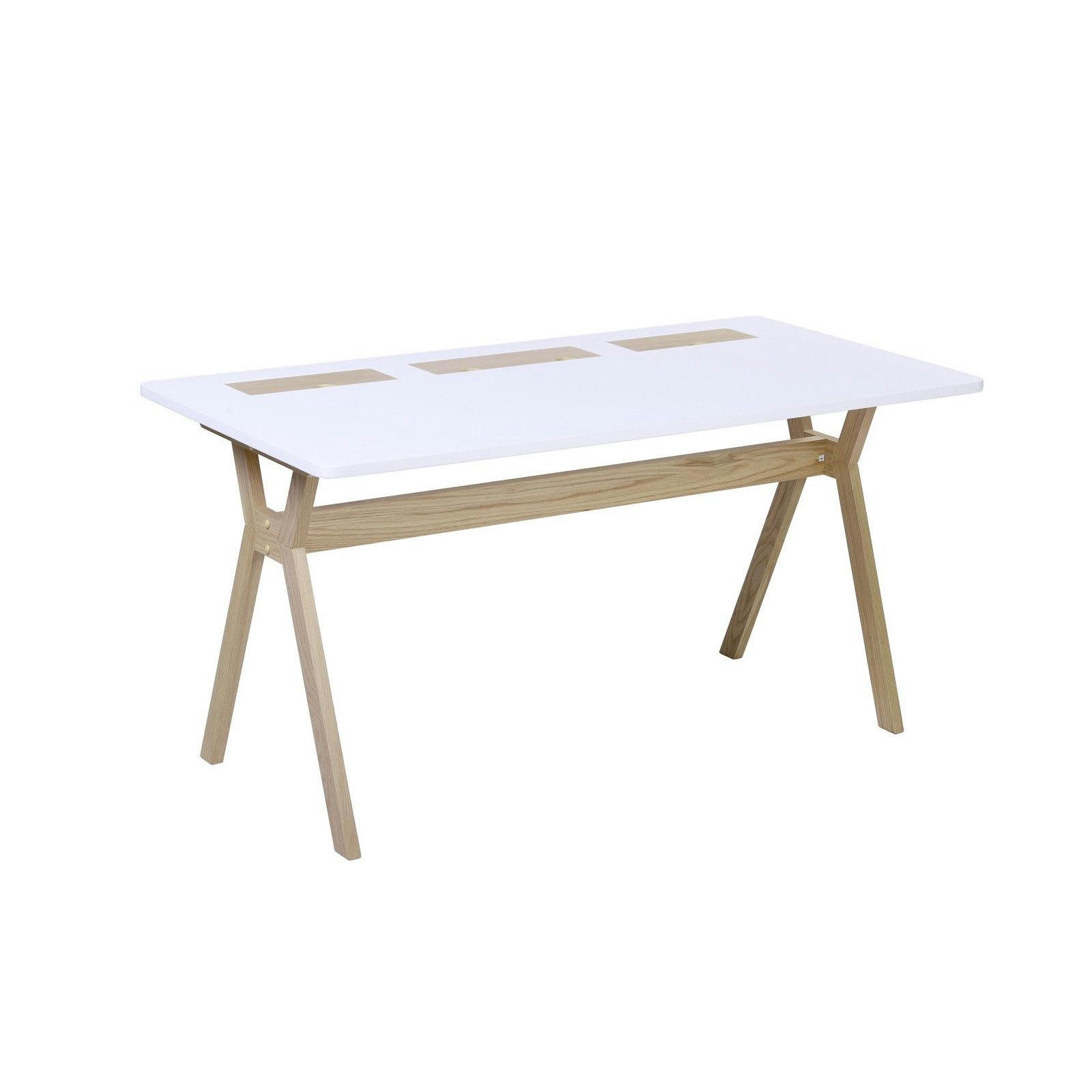 MOBOX - Bureau scandinave 150 cm MOBOX blanc