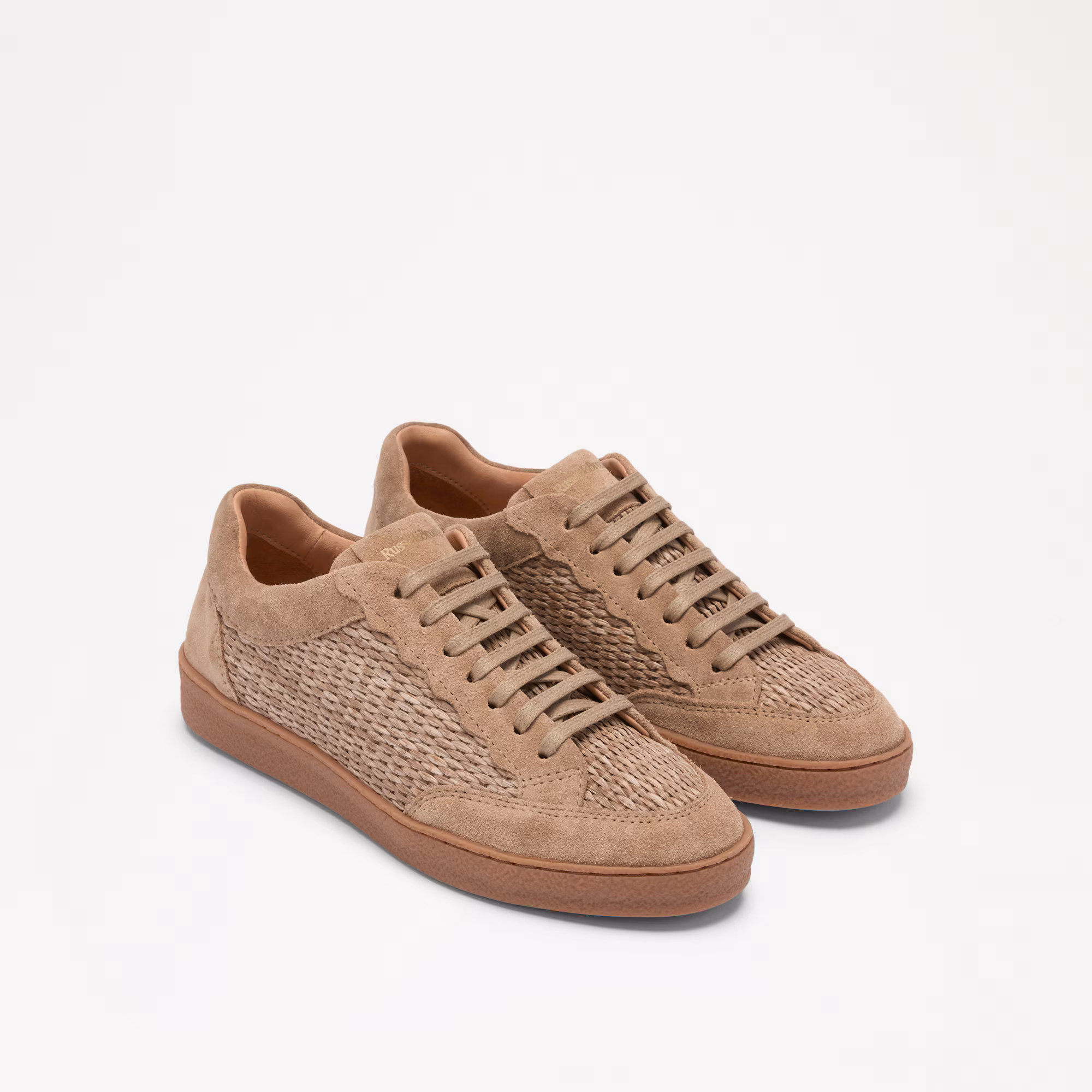 Roller<br>Scalloped Lace Up Trainer