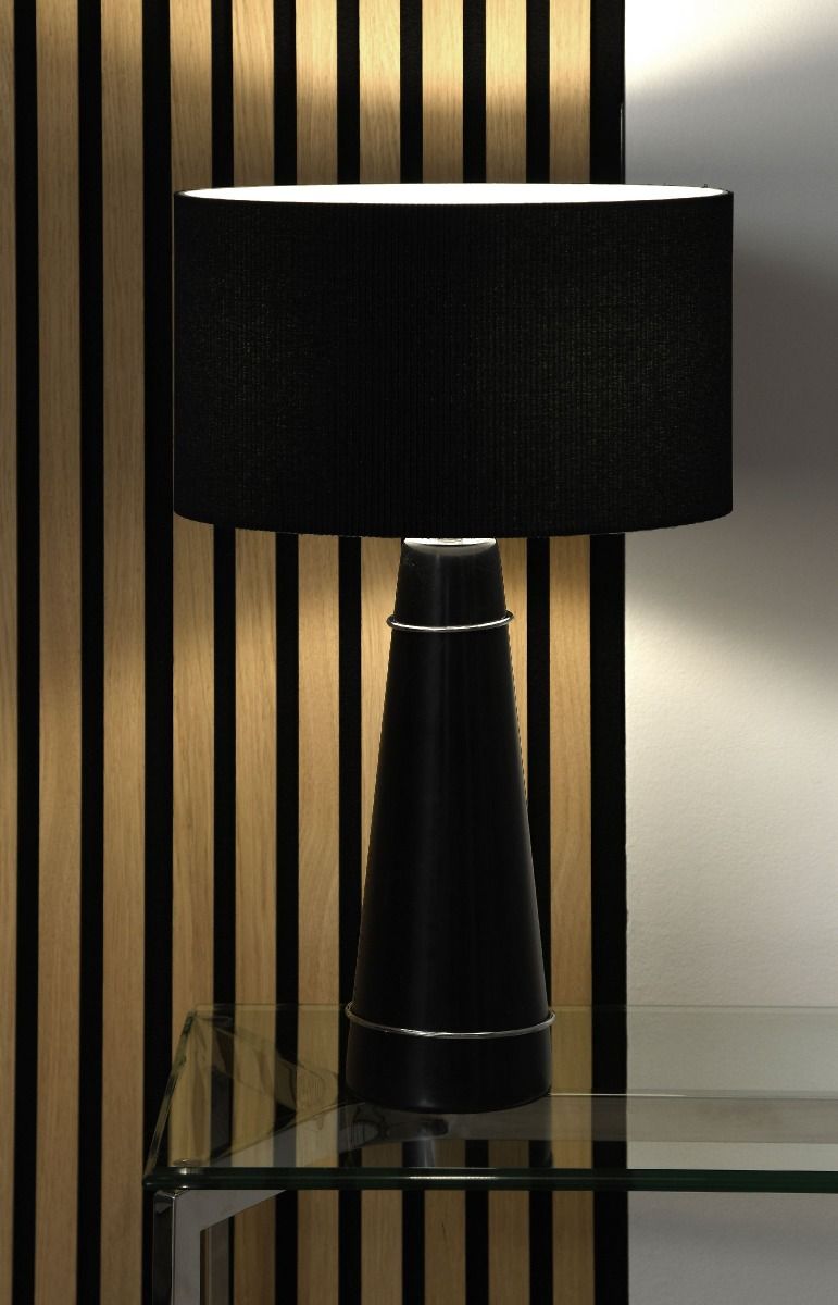 Lampa stołowa Tower Black Marle 34x60cm