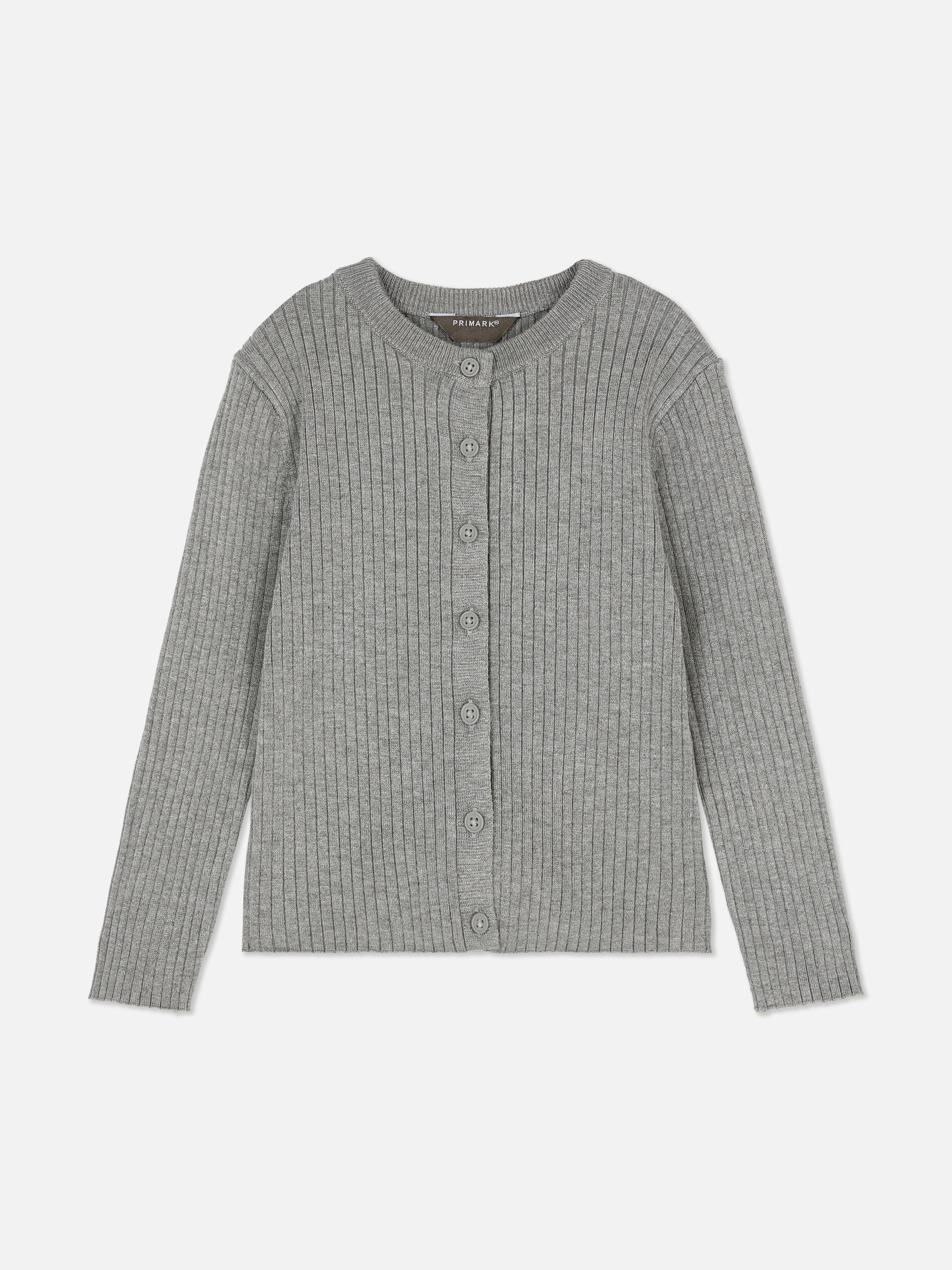 2-7yrs | Compact Ribbed Knit Cardigan