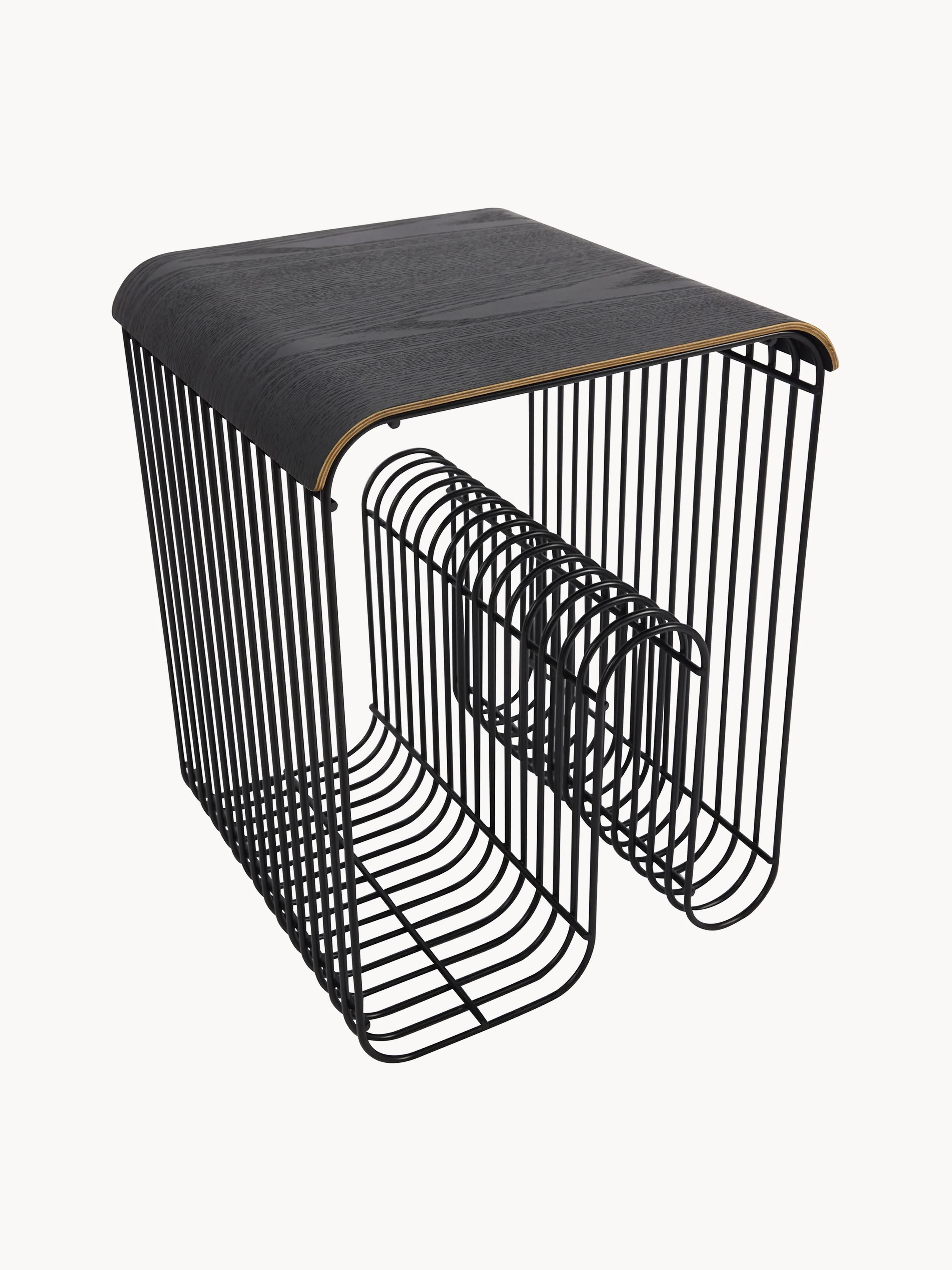 Eichenholz-Platte Curva für Hocker