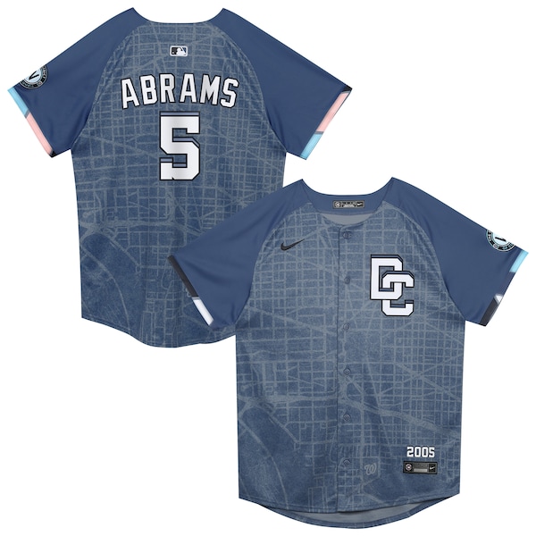 CJ Abrams Washington Nationals Nike Preschool City Connect 2025 Limited Player Jersey - Blue