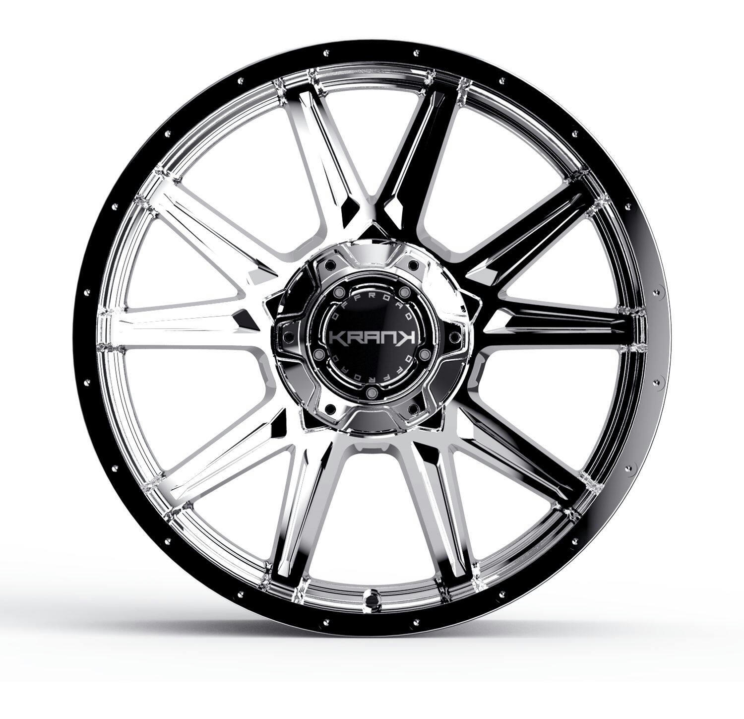 Krank Cylinder Alloy Wheel/Rim, Chrome