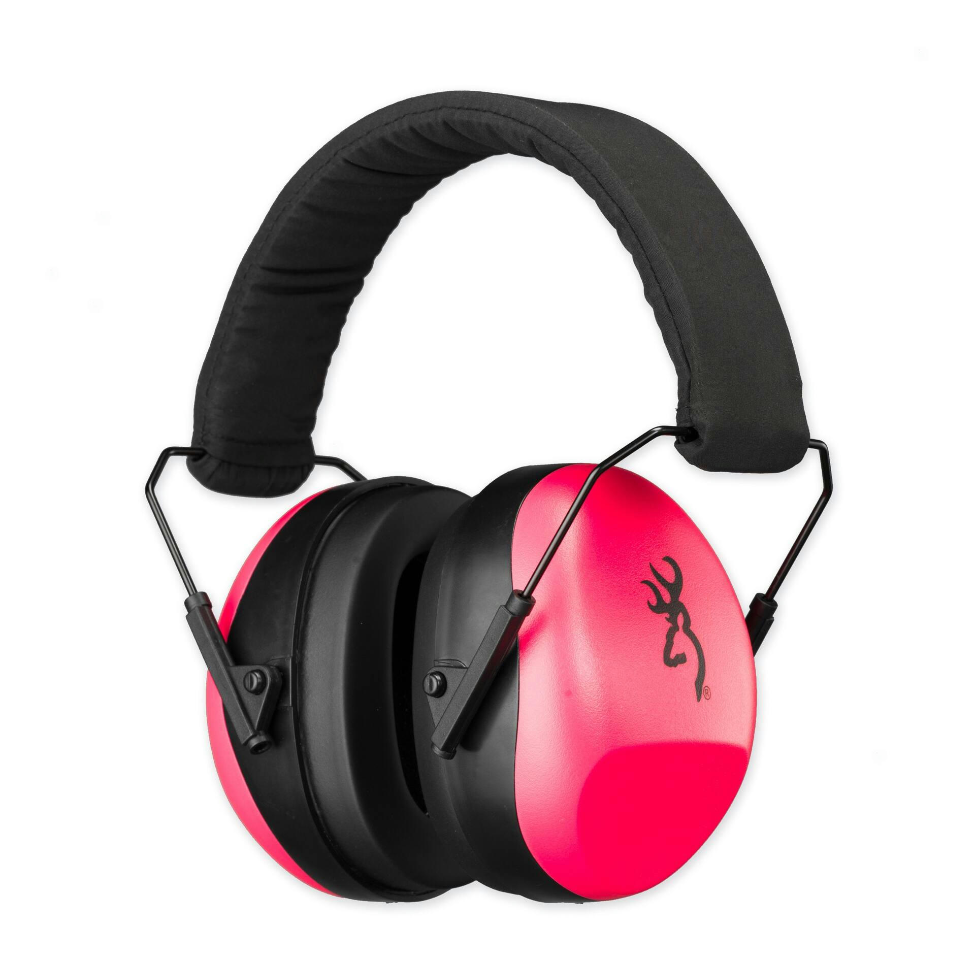 Browning Buckmark II 26-DB Hunting Hearing Protector Ear Muffs, Pink