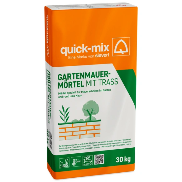 Mörtel, Gartenmauermörtel, grau