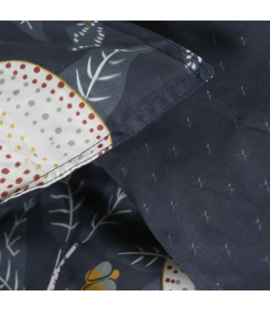 - Parure de couette 100% coton 57 fils imprimée 240x220 2 taies