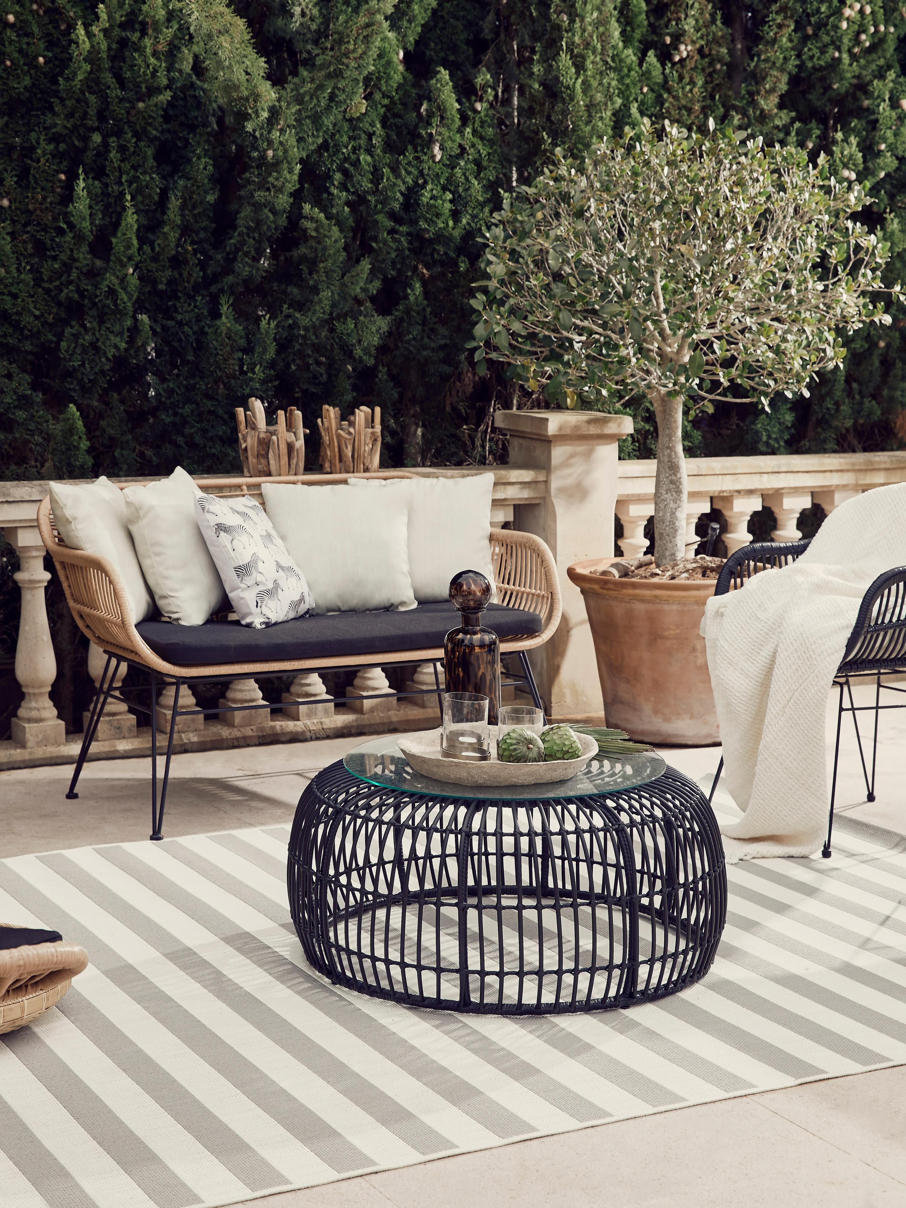 Polyrattan-Sitzbank Costa