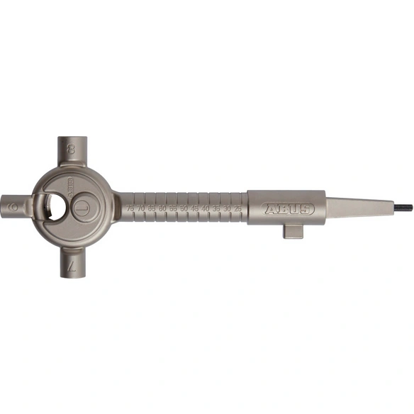 Bauschlüssel aus Metall, 95 mm Breite, silberfarben