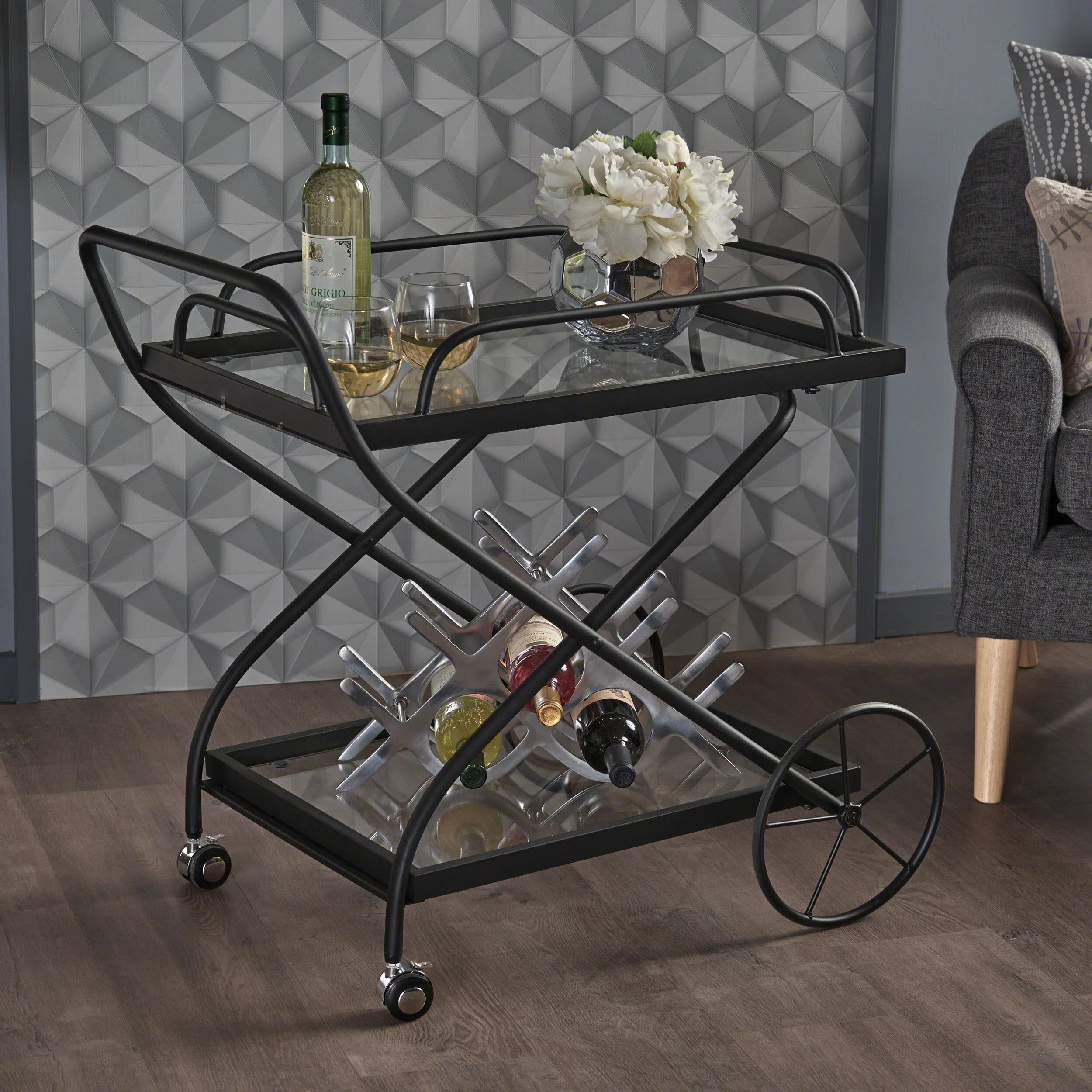 Bar Cart(no include stool)