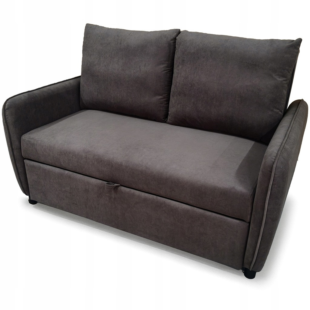 Sofa wypoczynkowa kanapa rozkładana do spania S106 Lotus velvet brąz
