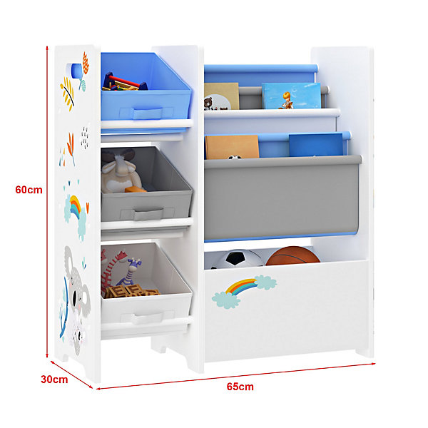 etagère de rangement pour enfant avec blanc Helloshop26