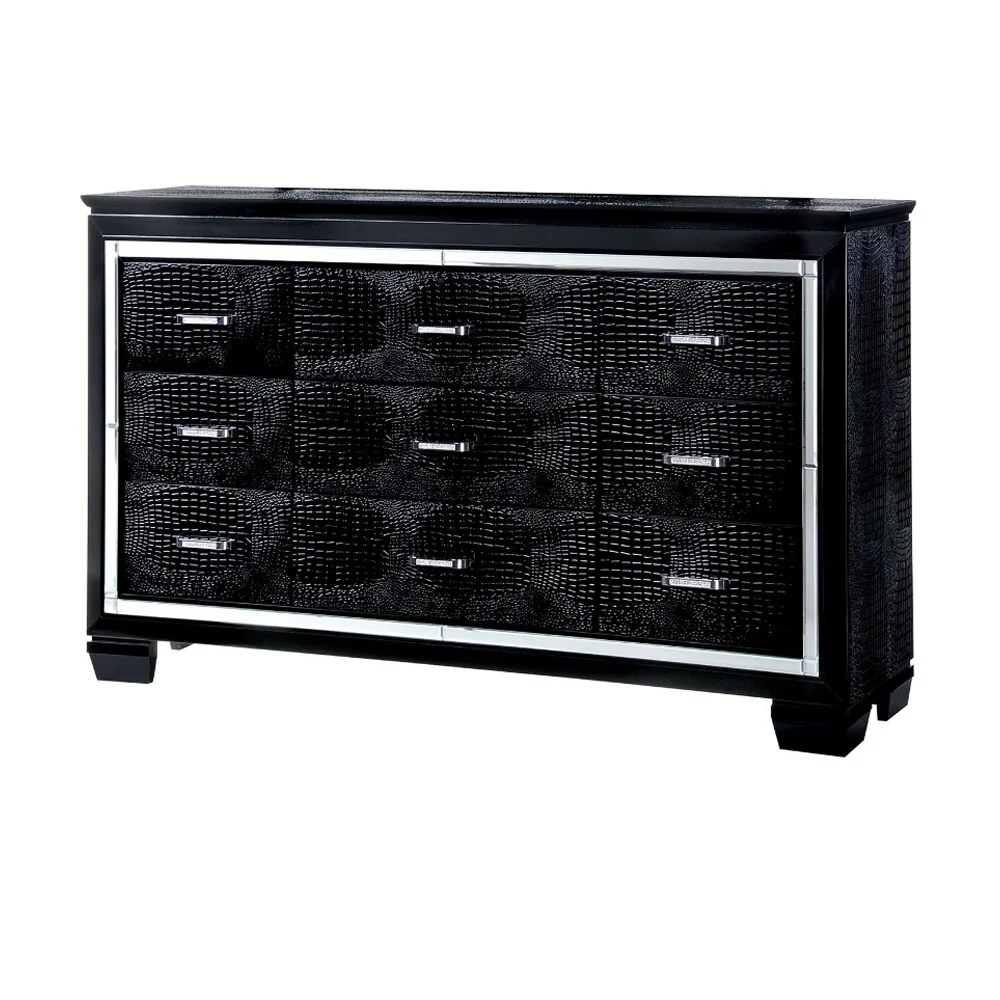 Esme 5 Pc. Queen Bedroom Set w/ Chest in Black