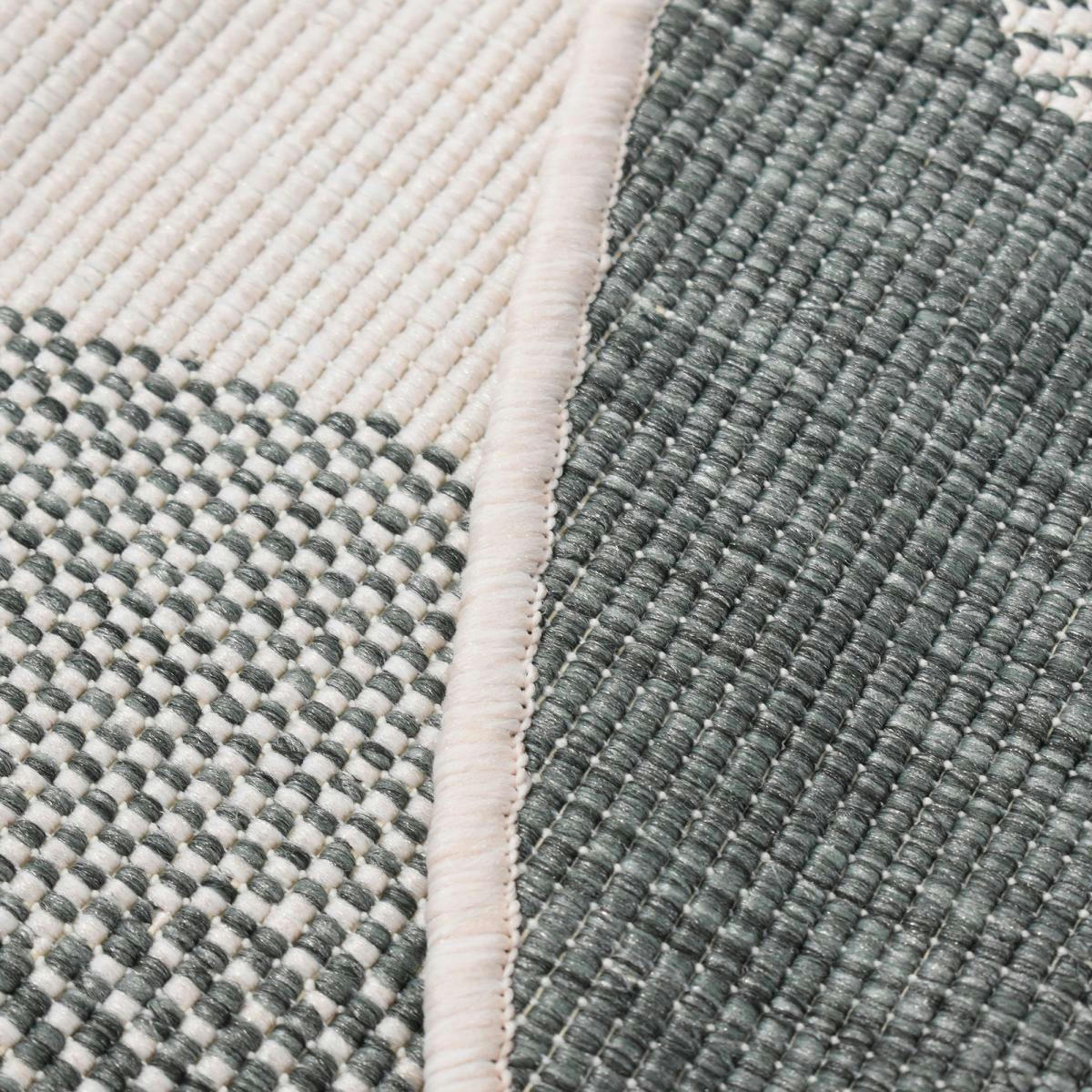 FLEREV REVERSIBLE ROND - Tapis extérieur crème 120x120 rond