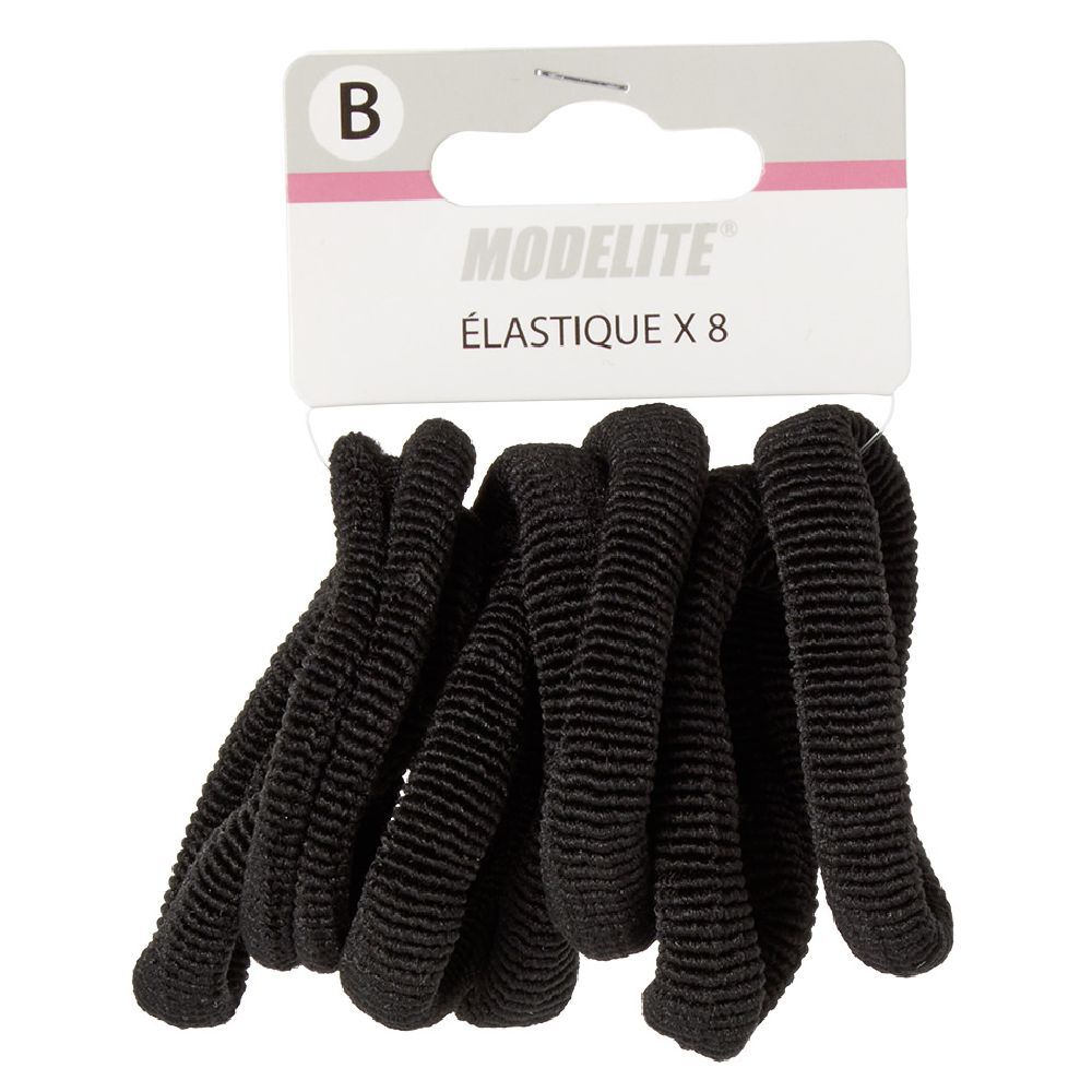 élastique en mousse noir épais x8