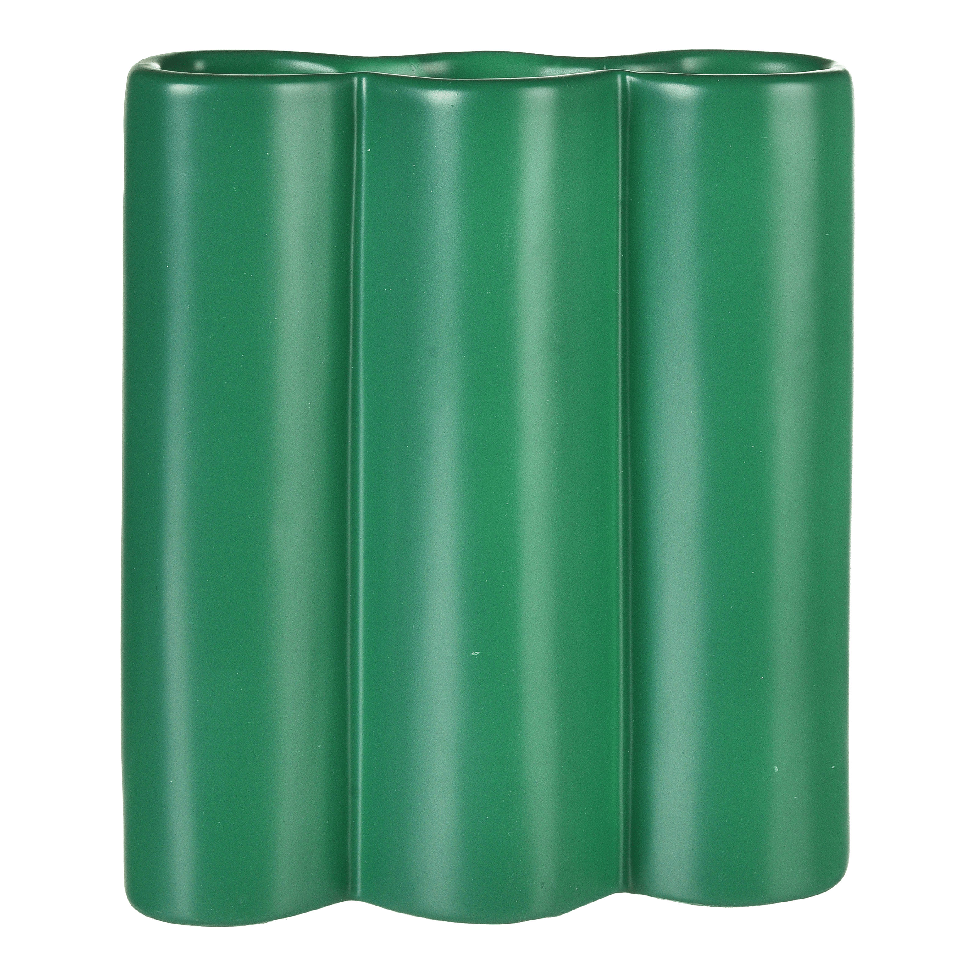 Vase Grün,B 140 x H 165 x T 45 mm