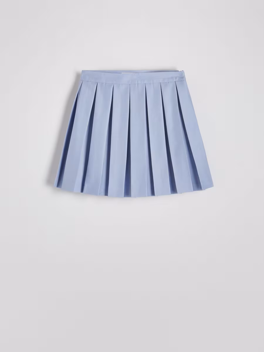 Sports Style Pleated Mini Skirt
