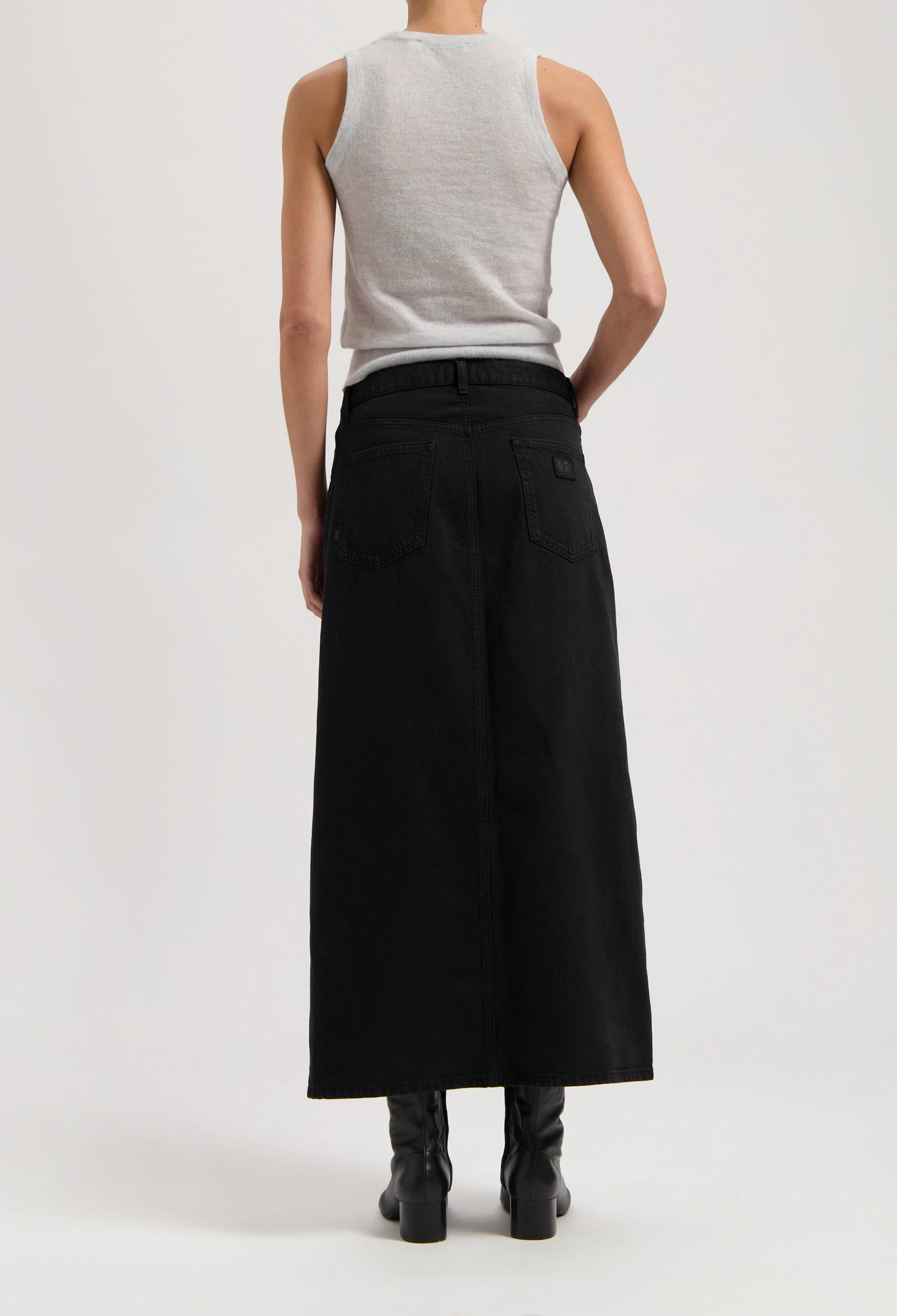 Lena Long Skirt - Nero Nero