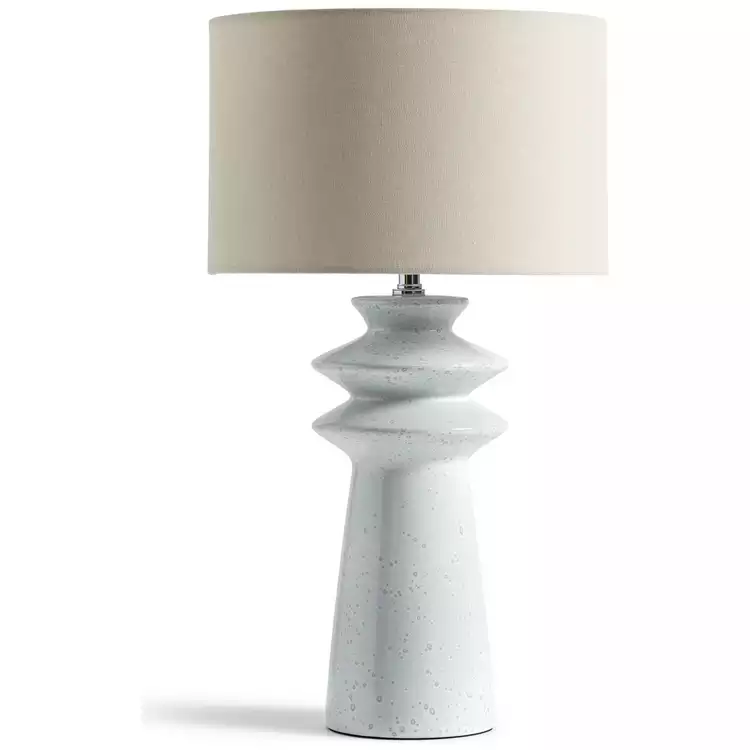 Habitat Astraeus Ceramic Table Lamp - White & Cream