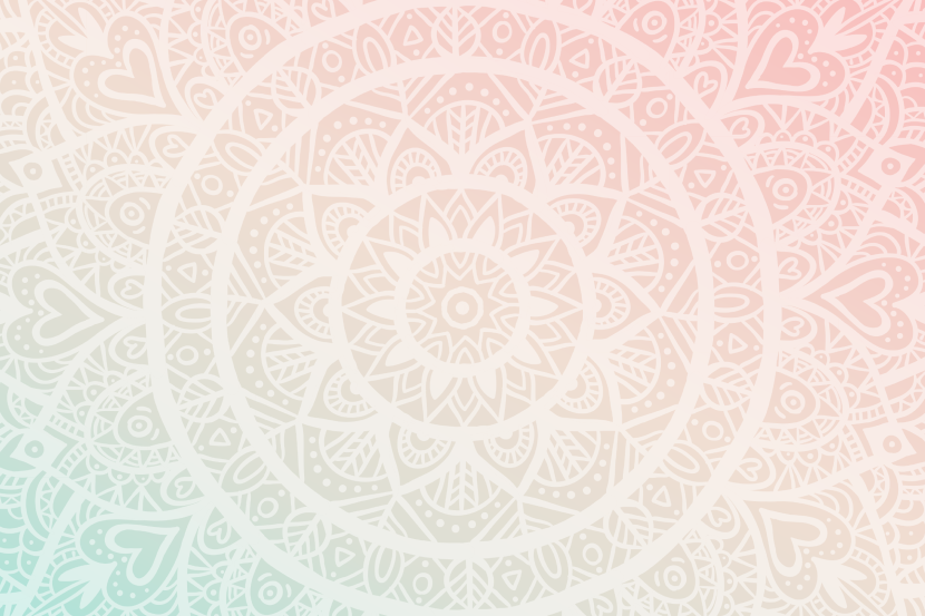 Fototapeta Do Sypialni Pastelowa Mandala 90x60cm